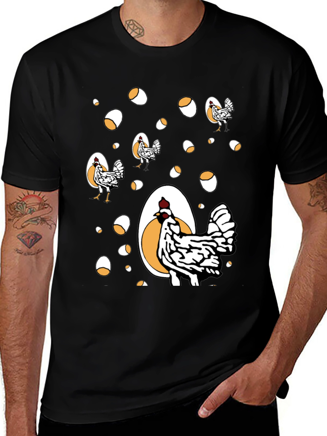 Funny Chicken & Egg Graphic Tee