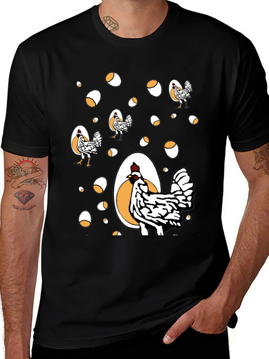 Funny Chicken & Egg Graphic Tee