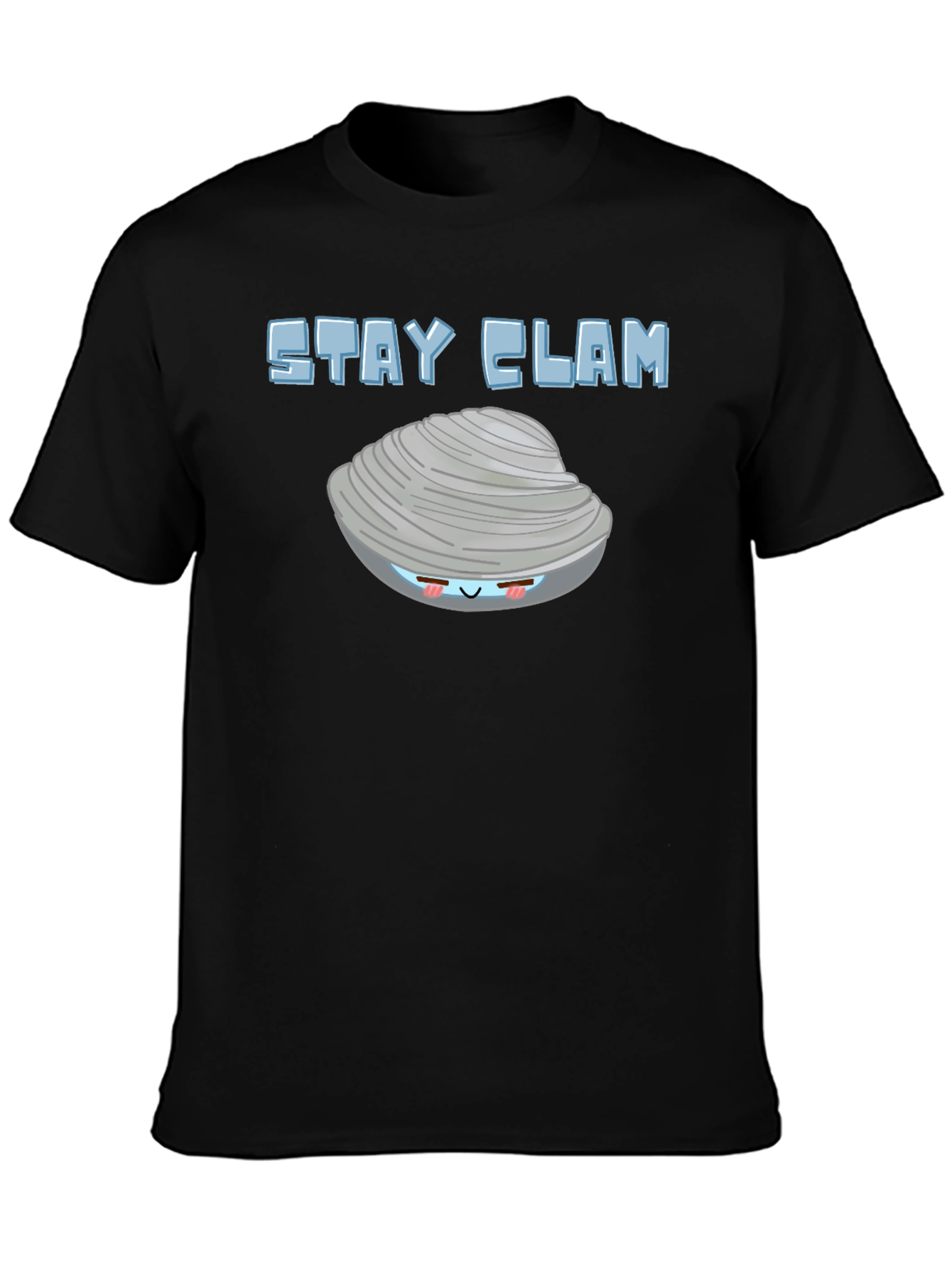 Stay Clam Graphic T-Shirt - Funny Ocean Life Tee