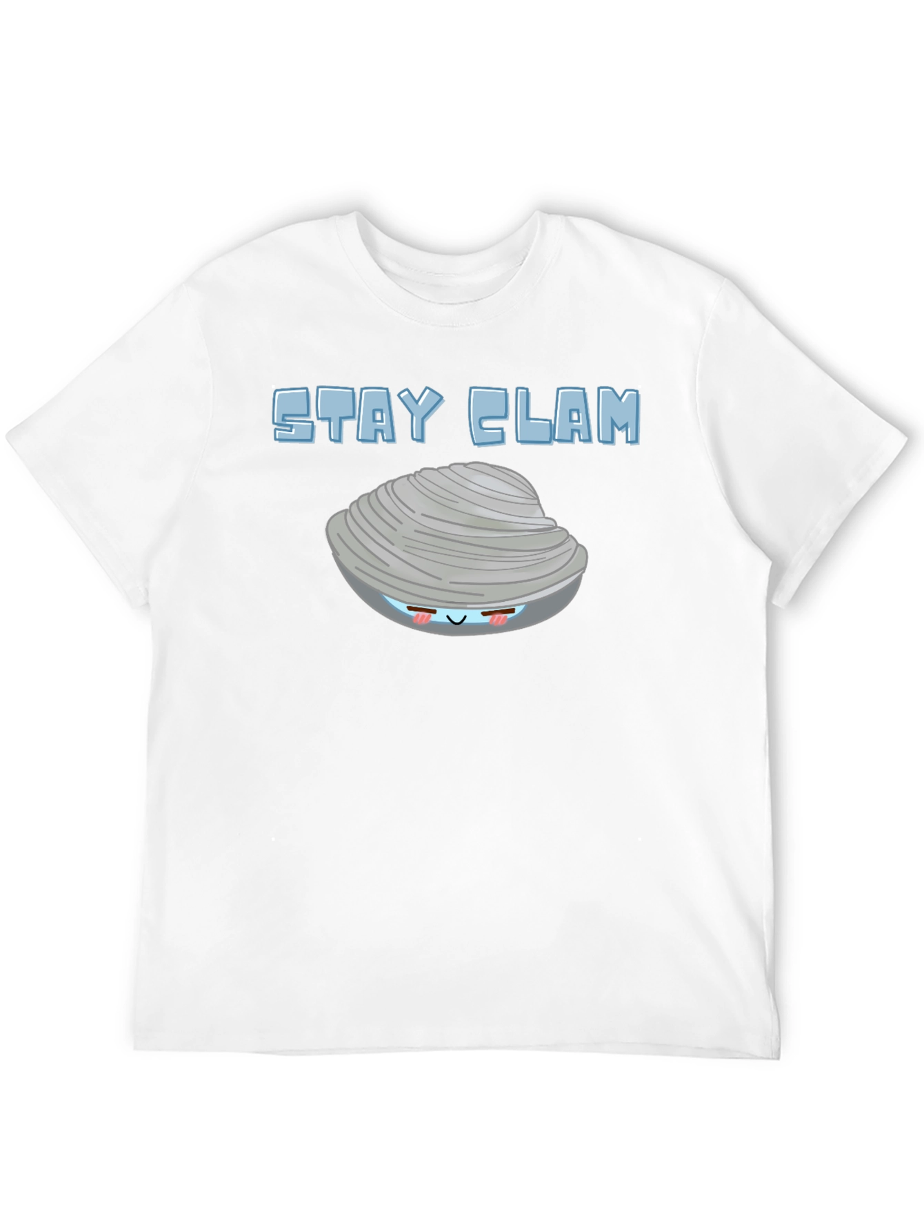 Stay Clam Graphic T-Shirt - Funny Ocean Life Tee
