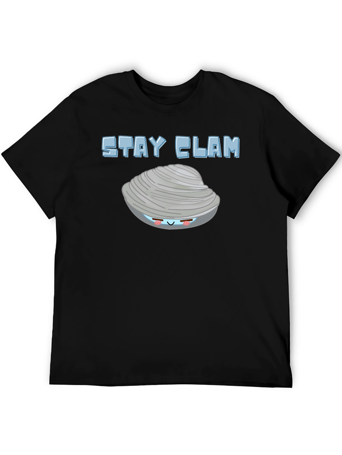 Stay Clam Graphic T-Shirt - Funny Ocean Life Tee