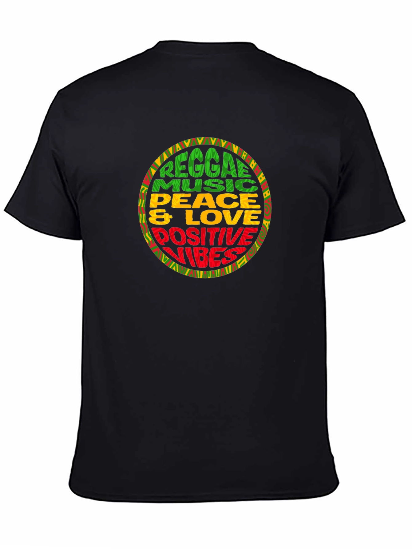 Reggae Music Peace & Love Graphic T-Shirt