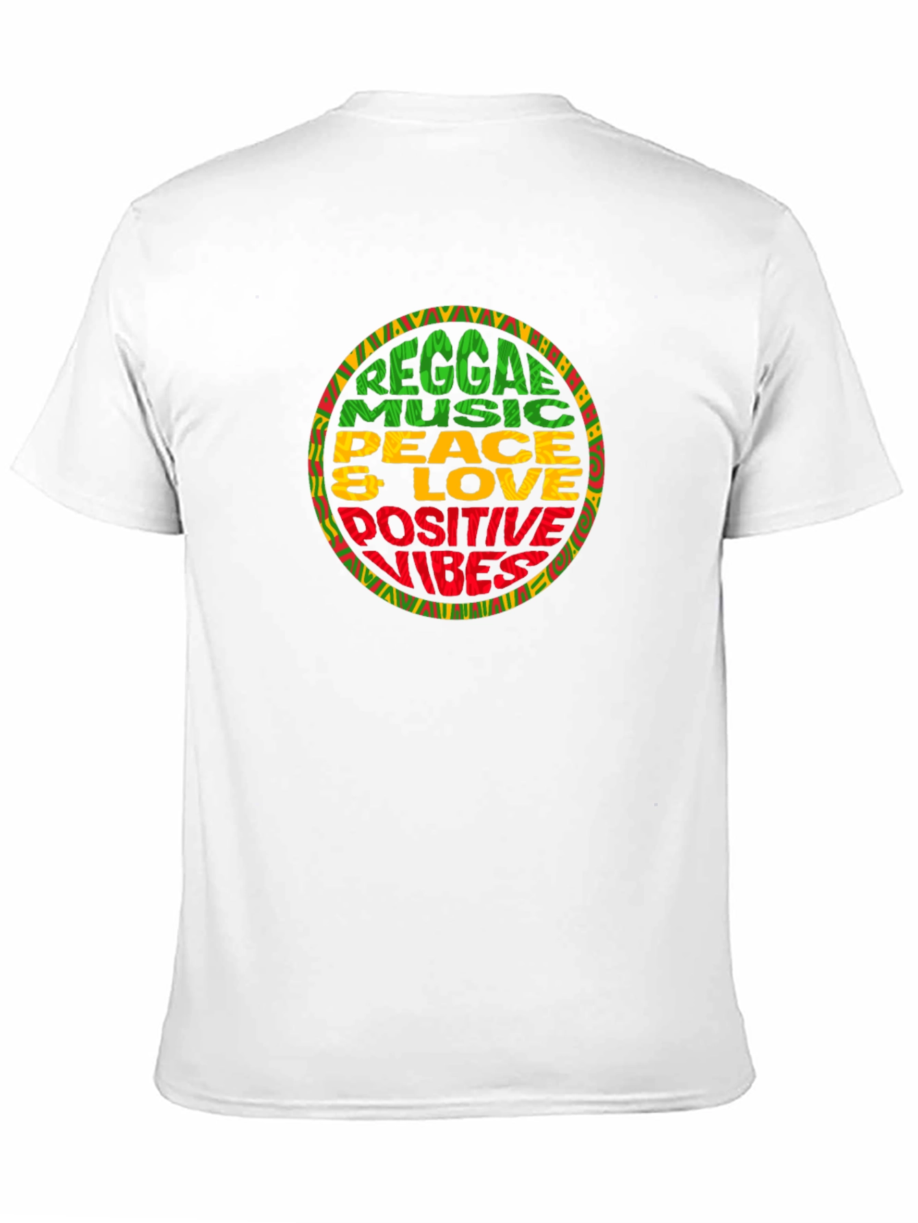 Reggae Music Peace & Love Graphic T-Shirt