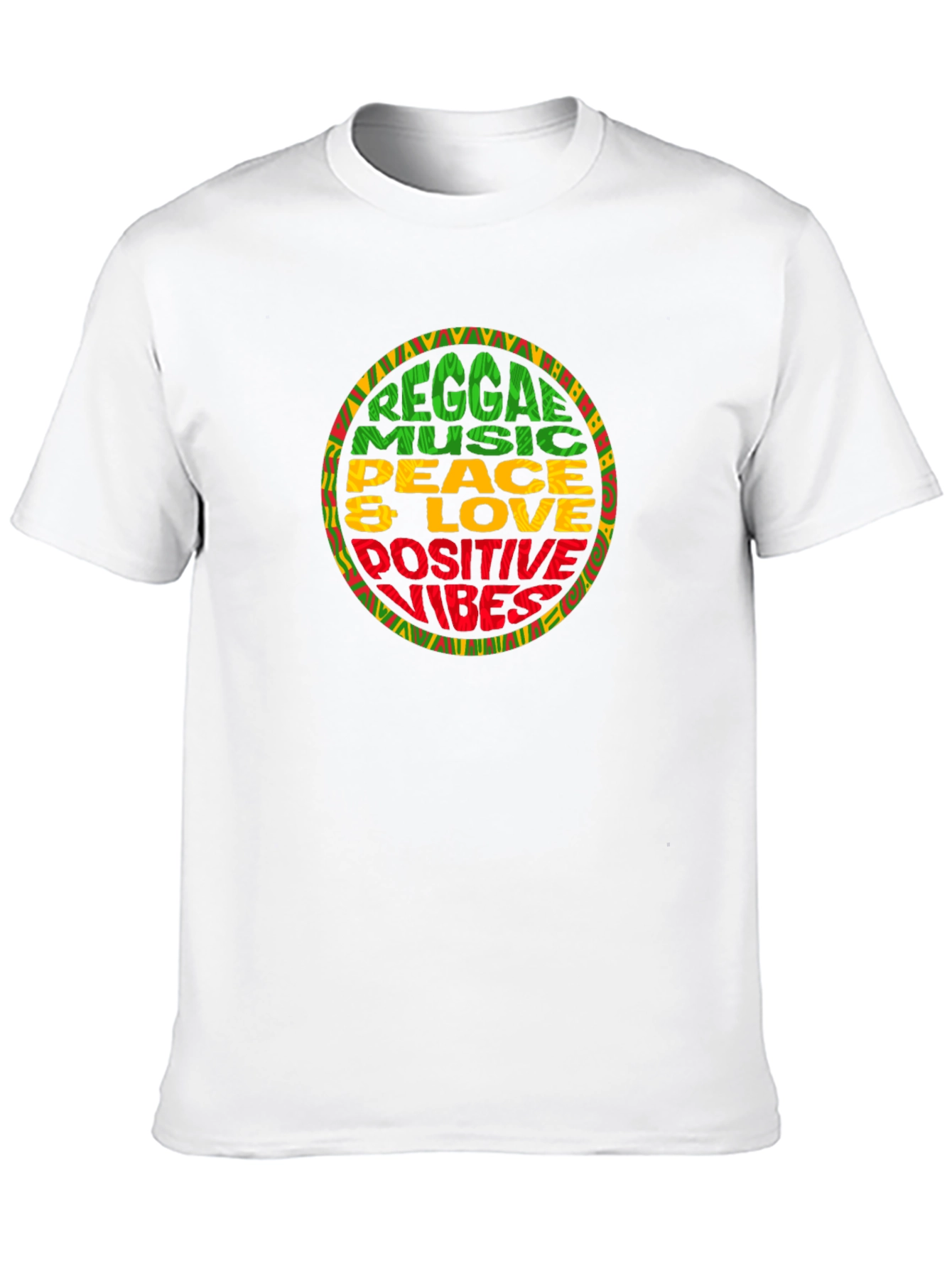 Reggae Music Peace & Love Graphic T-Shirt