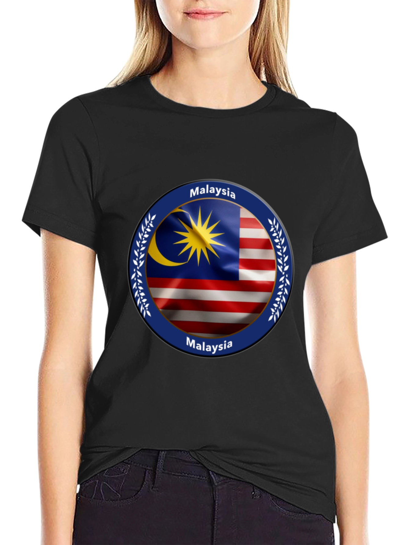 Malaysia Flag Graphic T-Shirt