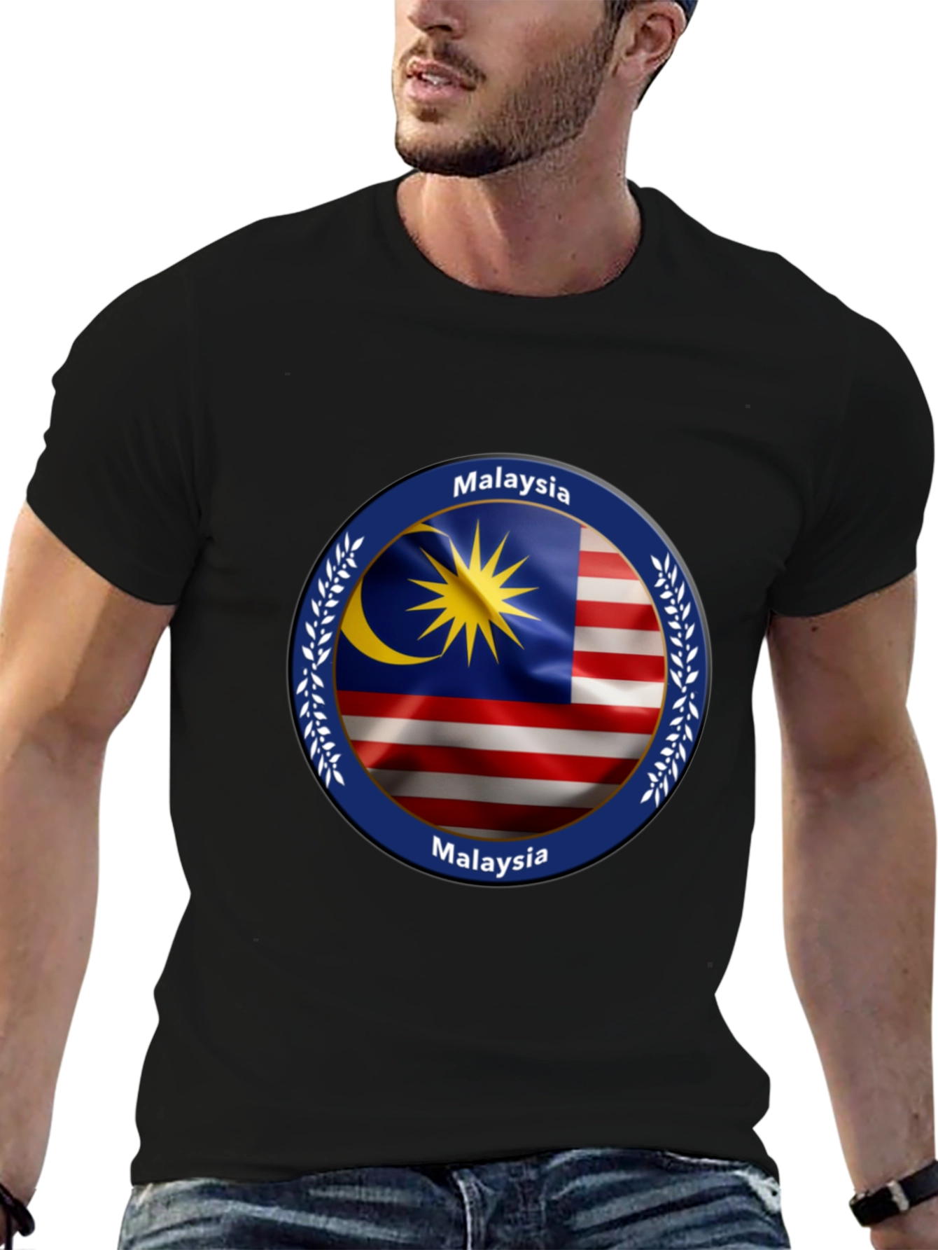 Malaysia Flag Graphic T-Shirt