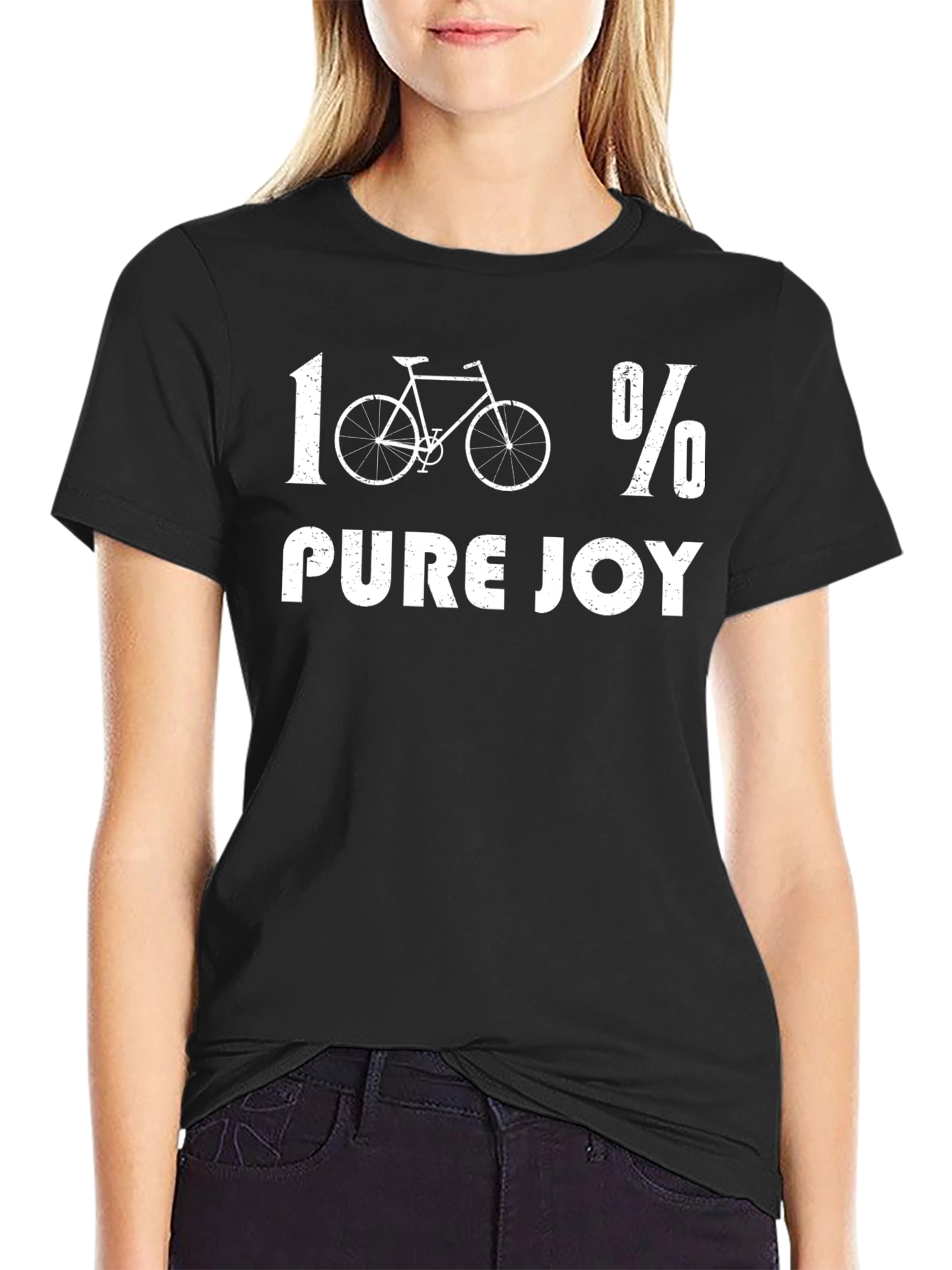 100% Pure Joy Cycling T-Shirt | Bike Lover Tee