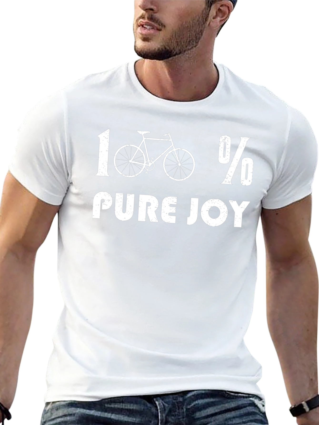 100% Pure Joy Cycling T-Shirt | Bike Lover Tee