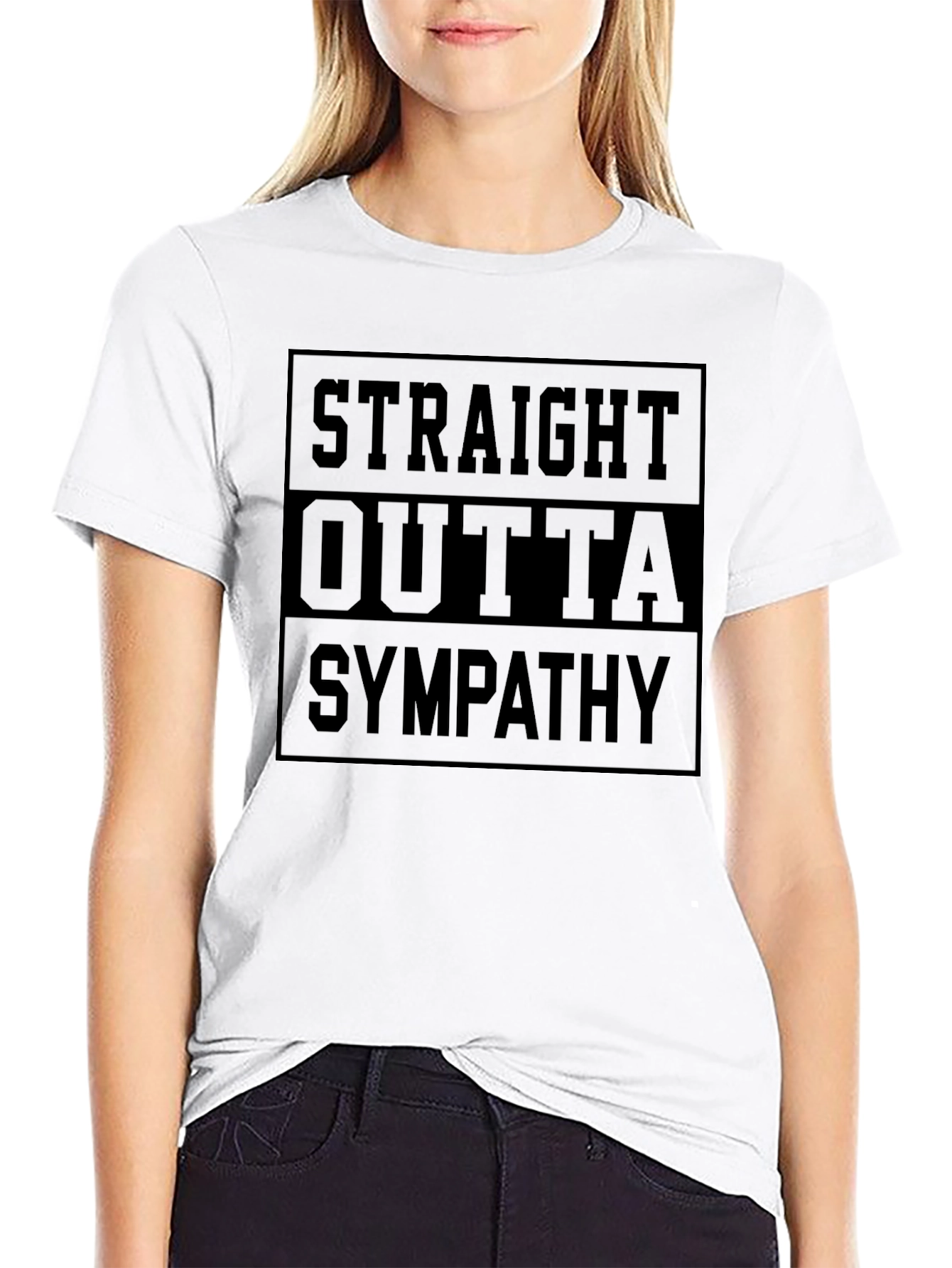 Straight Outta Sympathy Graphic Tee - Black
