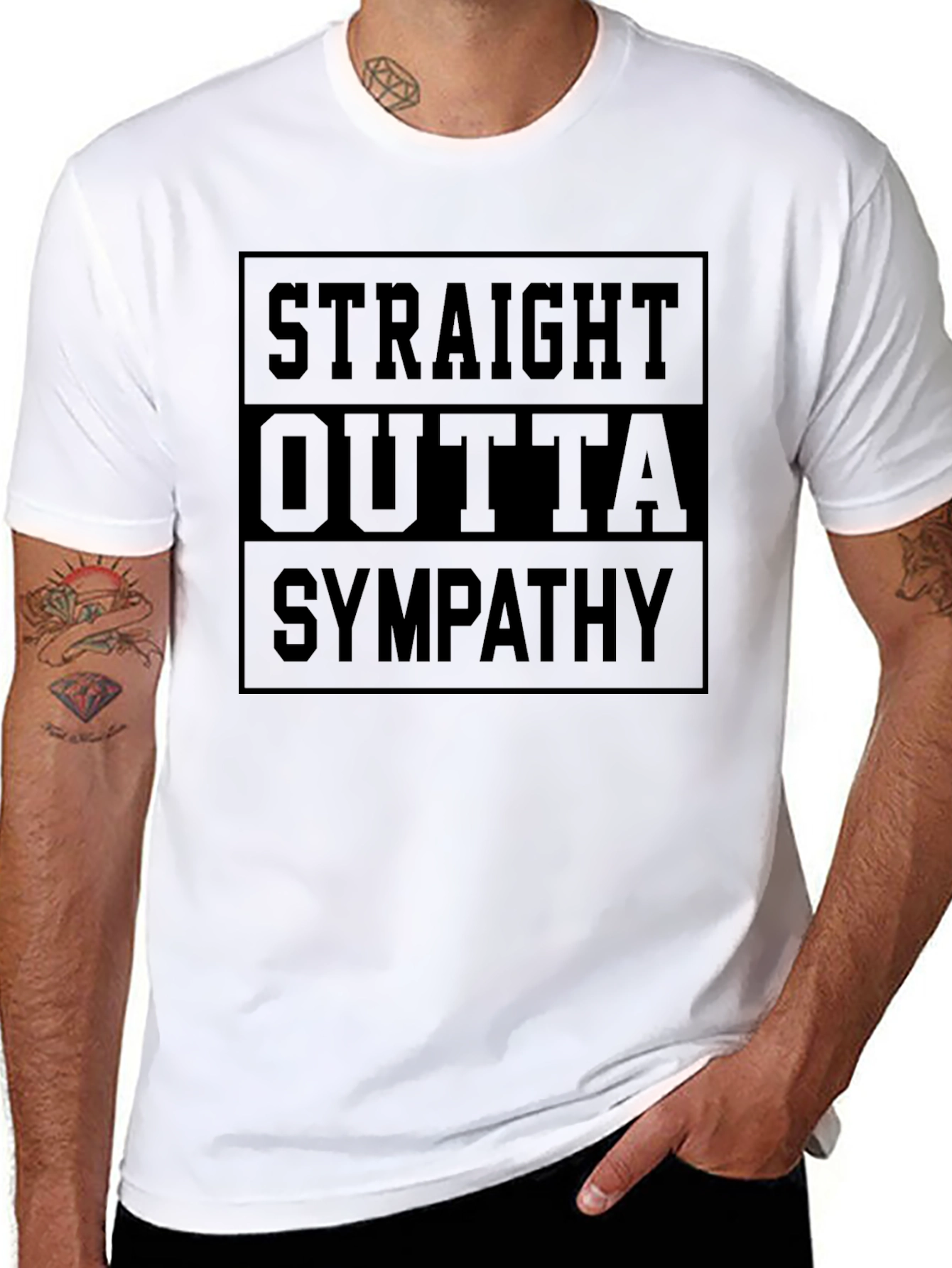 Straight Outta Sympathy Graphic Tee - Black