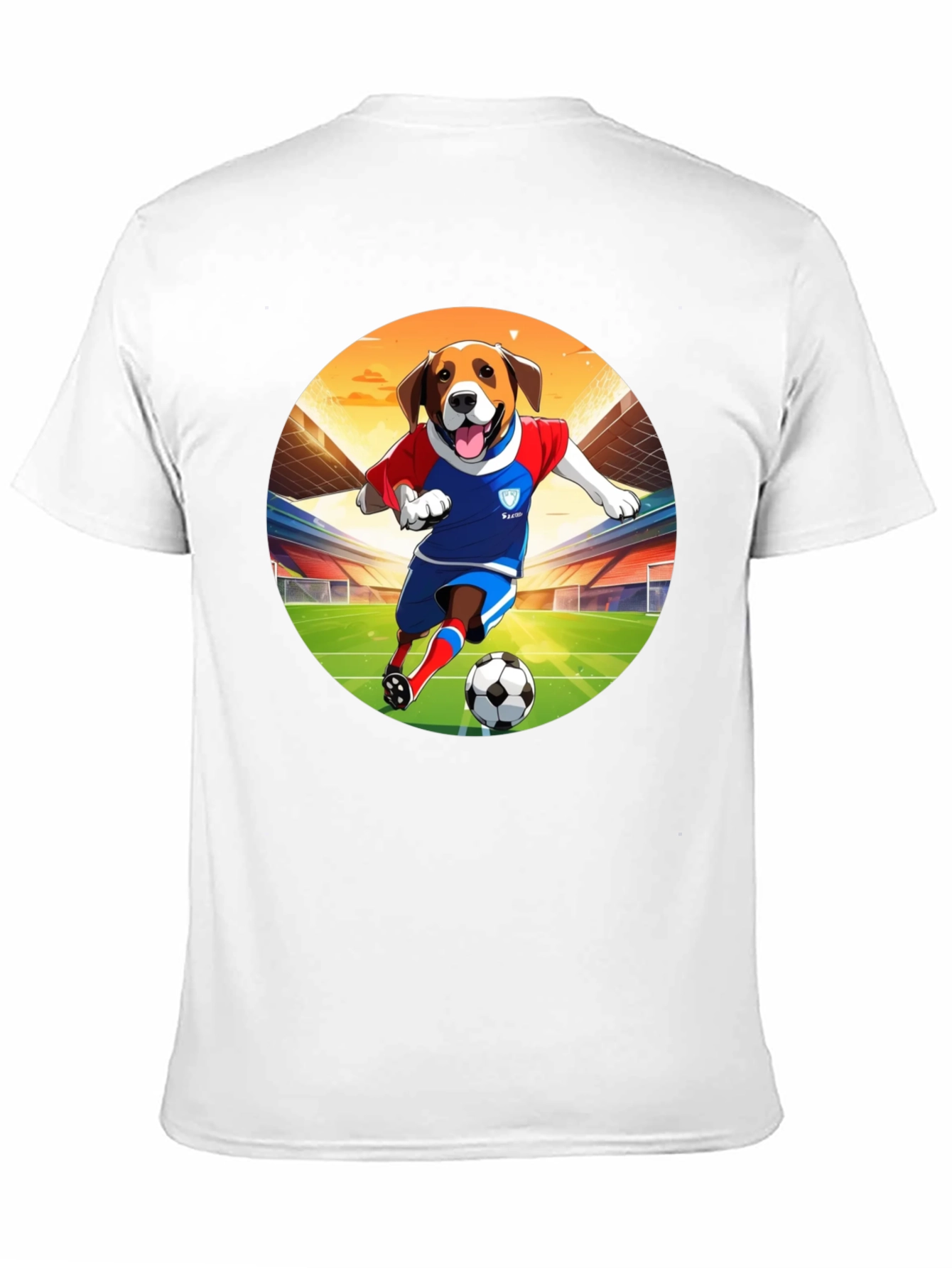 Dog Soccer T-Shirt - Unisex Black Tee