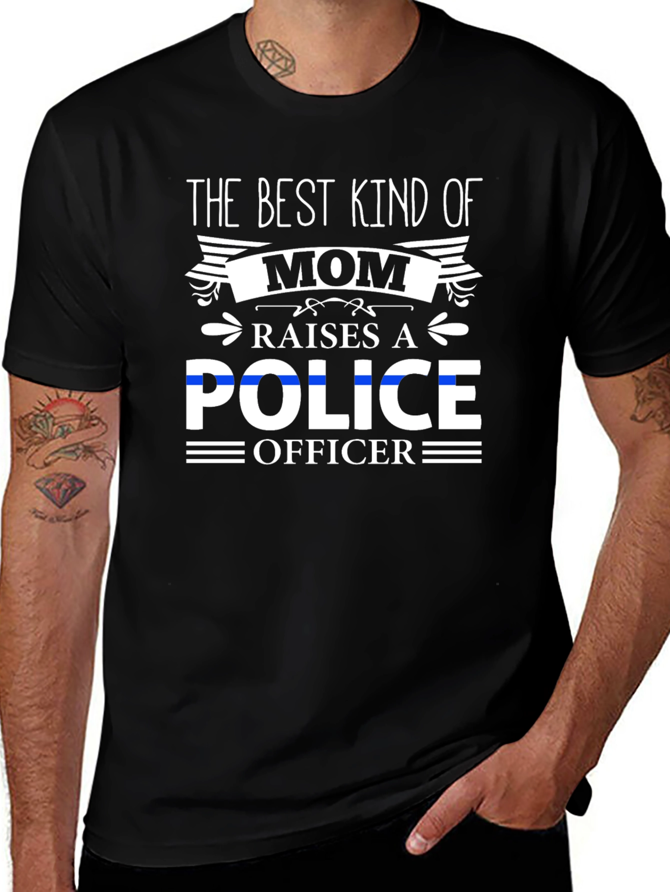 Best Kind of Mom Police Officer T-Shirt