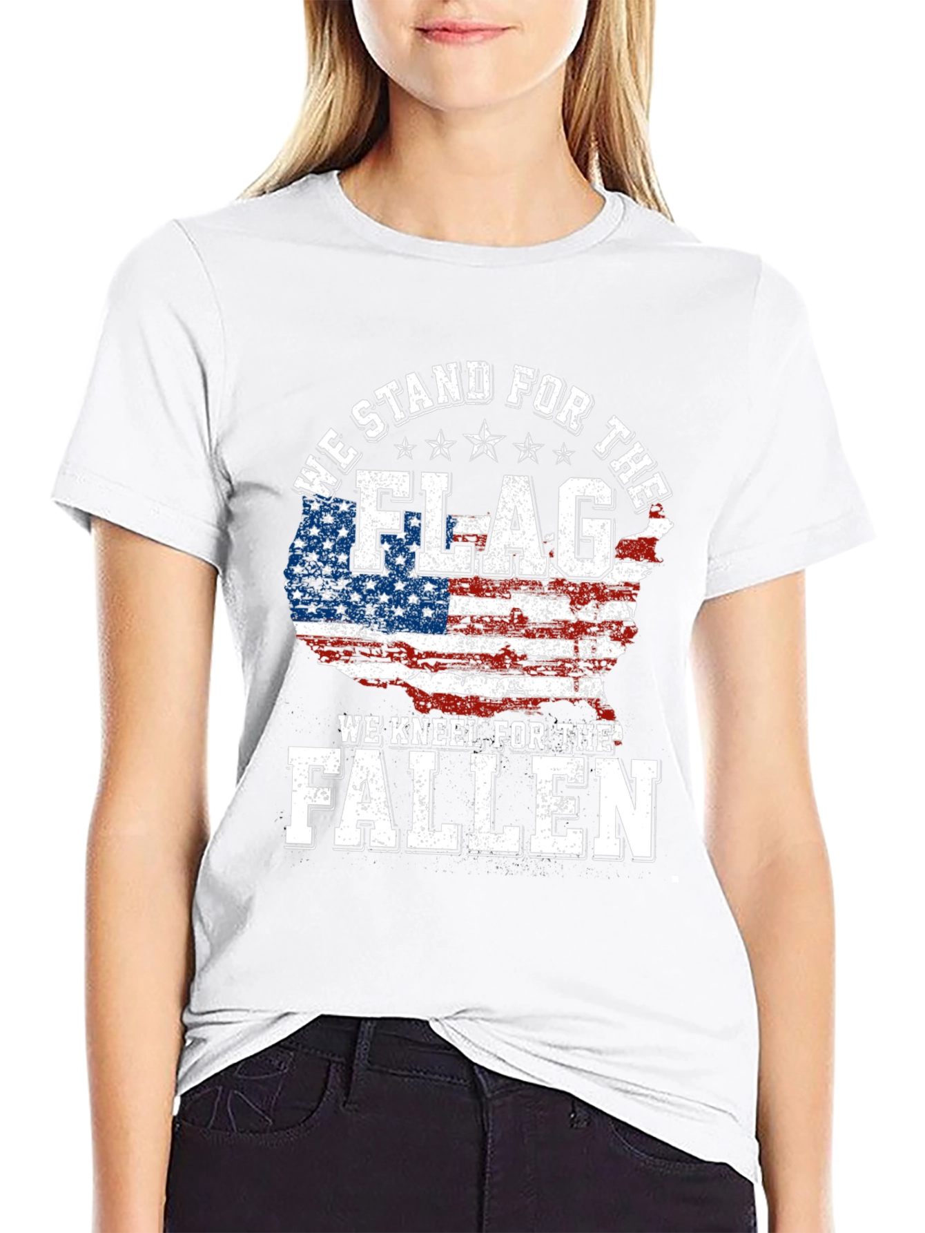 Patriotic We Stand For the Flag T-Shirt