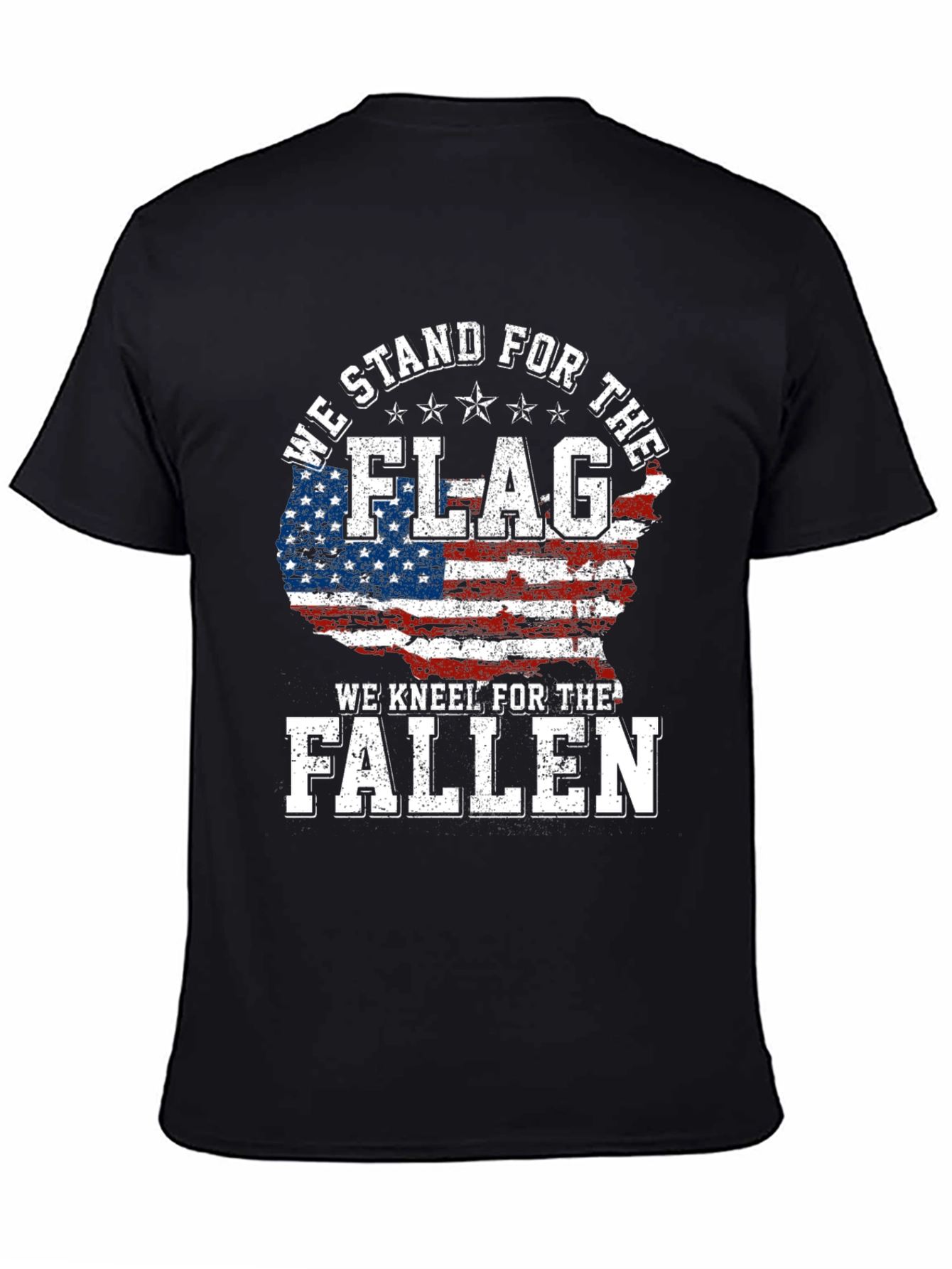 Patriotic We Stand For the Flag T-Shirt
