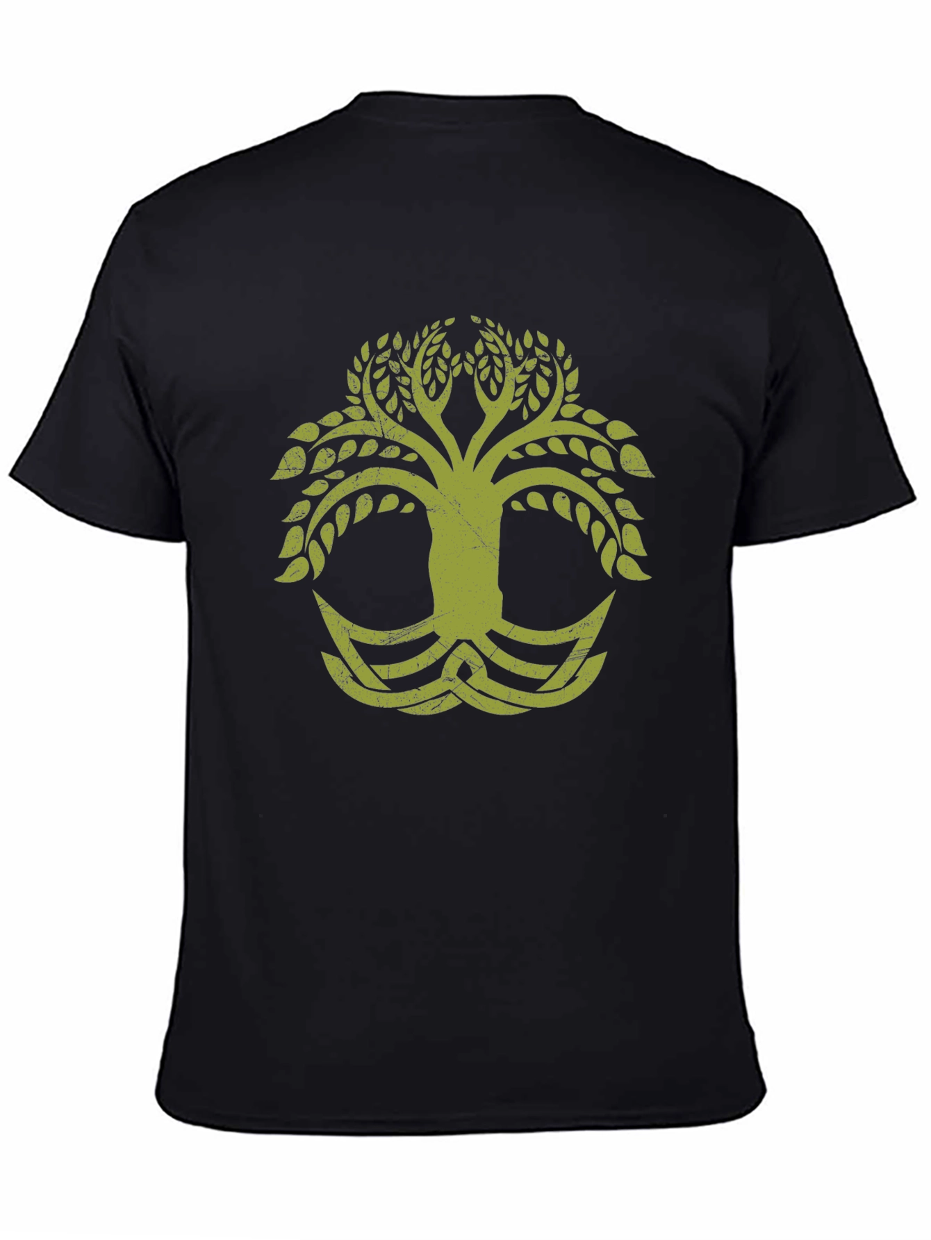 Celtic Tree of Life Graphic Black T-Shirt