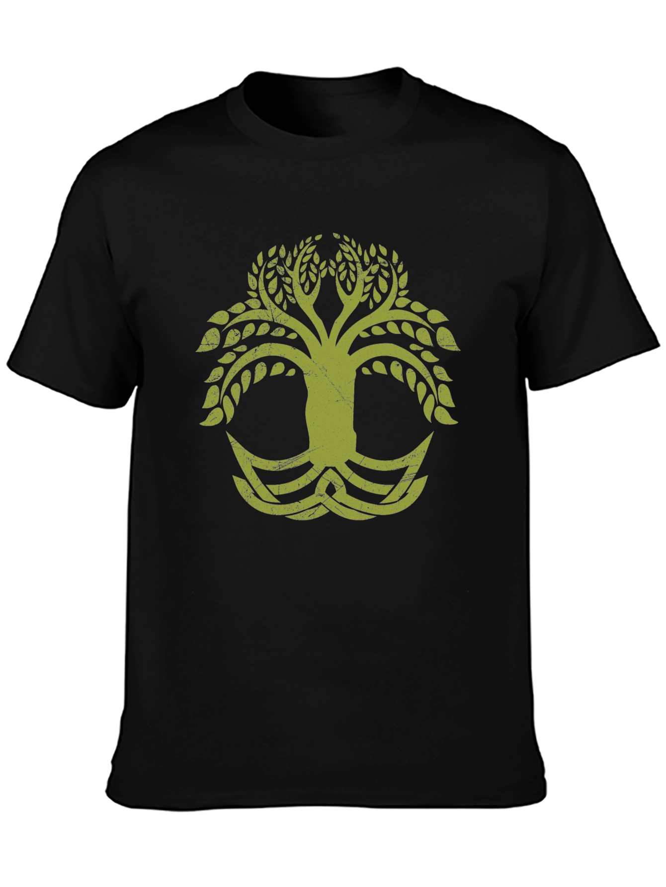 Celtic Tree of Life Graphic Black T-Shirt