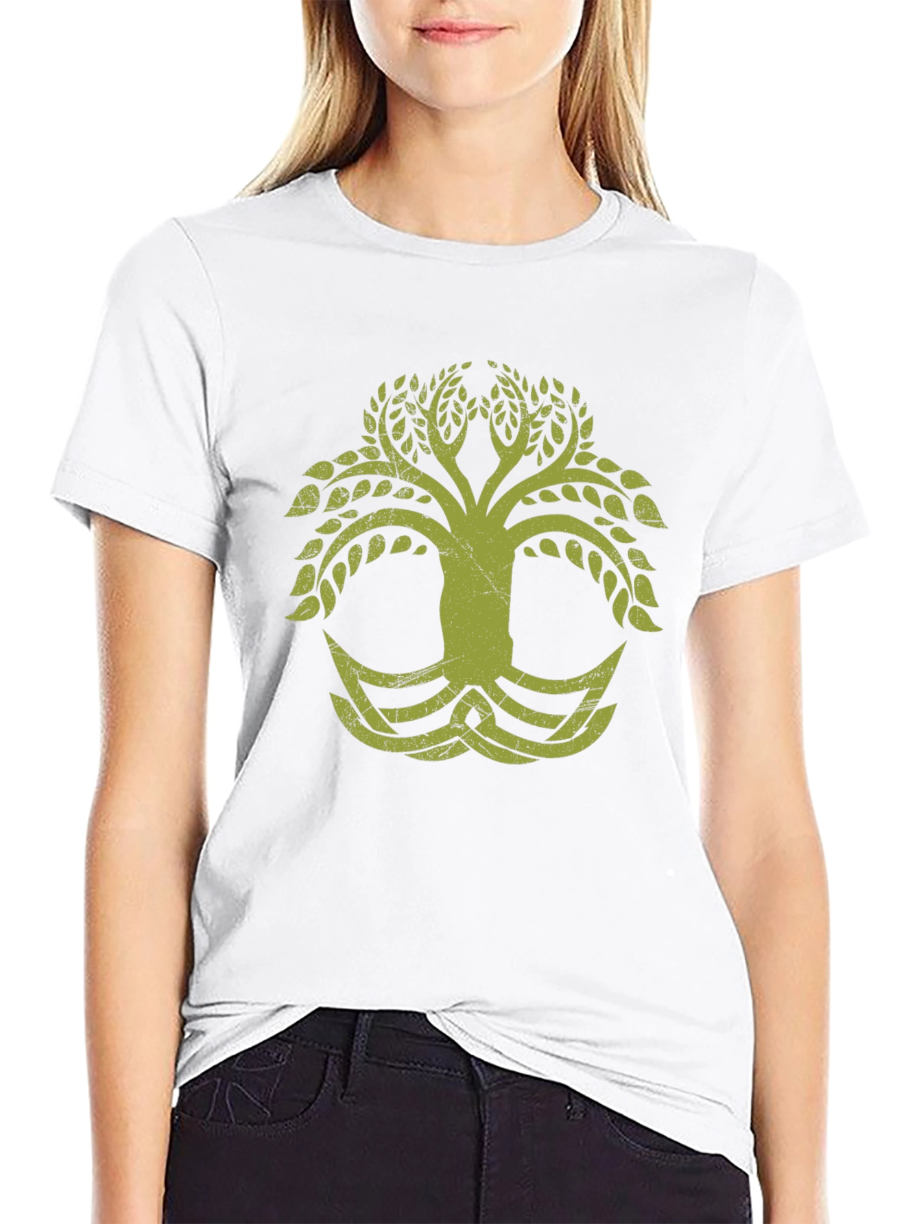 Celtic Tree of Life Graphic Black T-Shirt