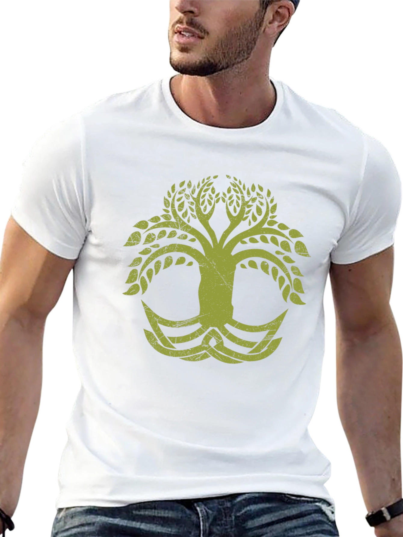 Celtic Tree of Life Graphic Black T-Shirt
