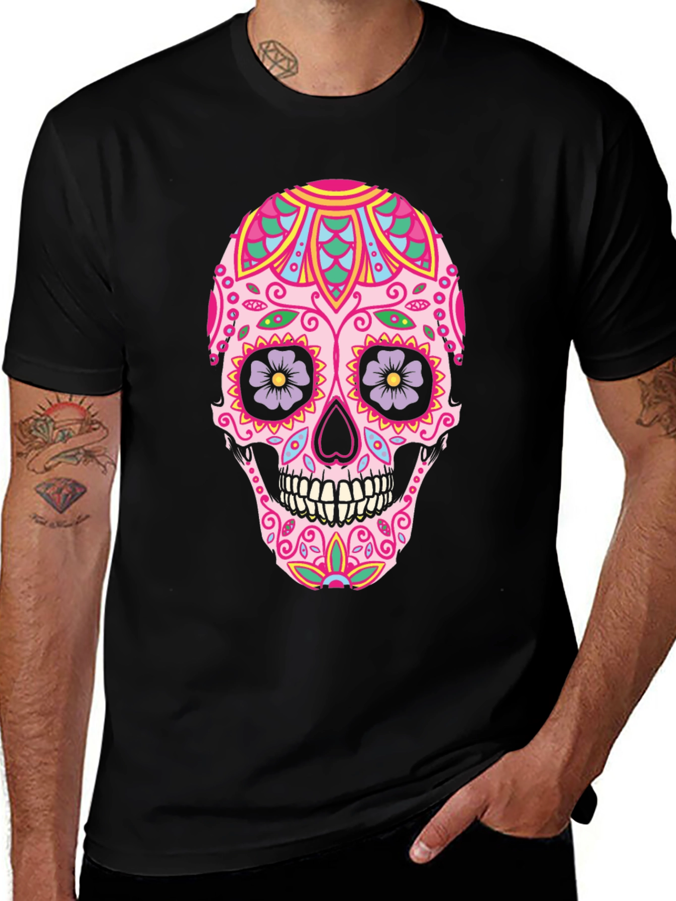 Sugar Skull Graphic Tee - Day of the Dead