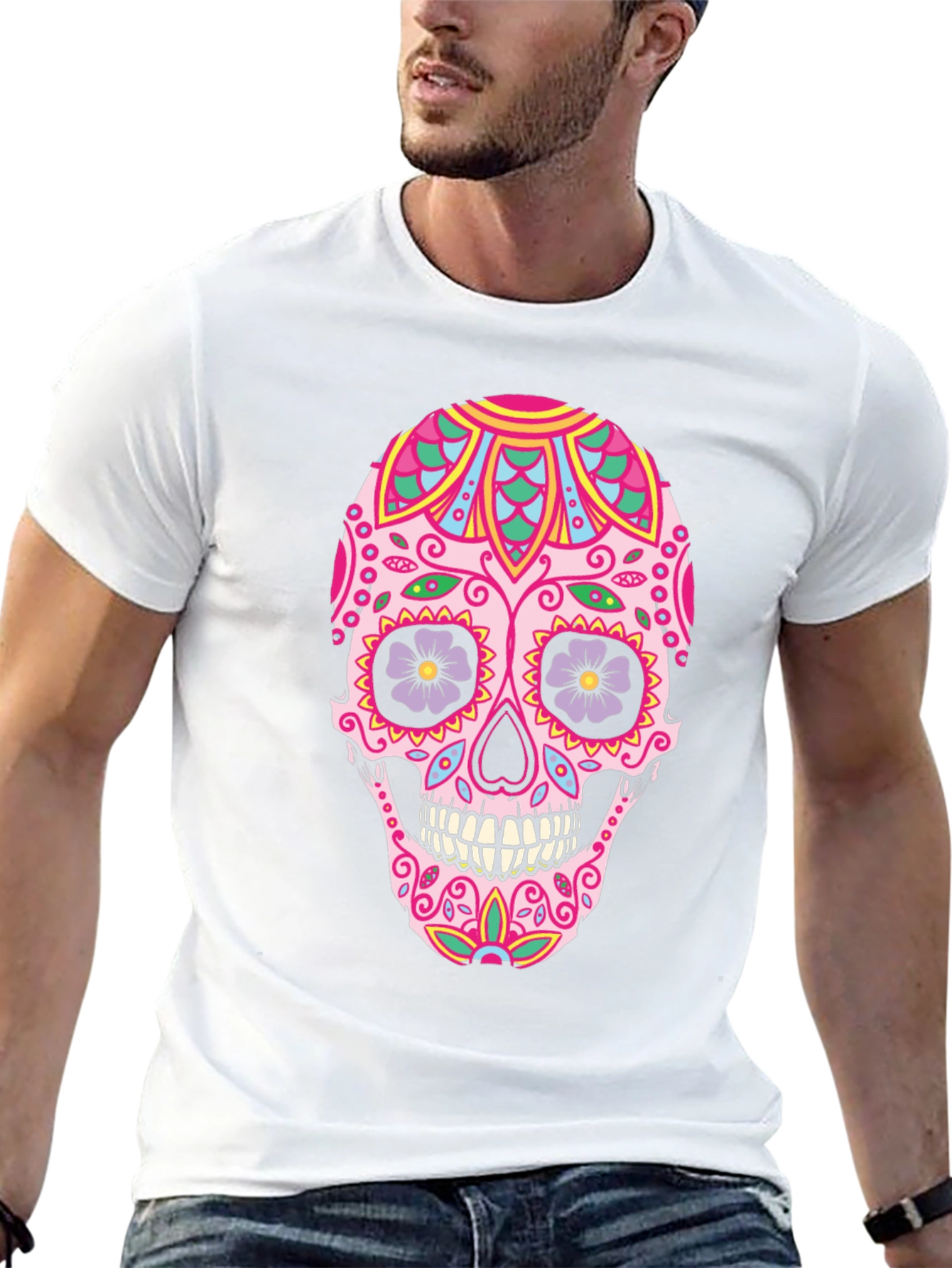 Sugar Skull Graphic Tee - Day of the Dead