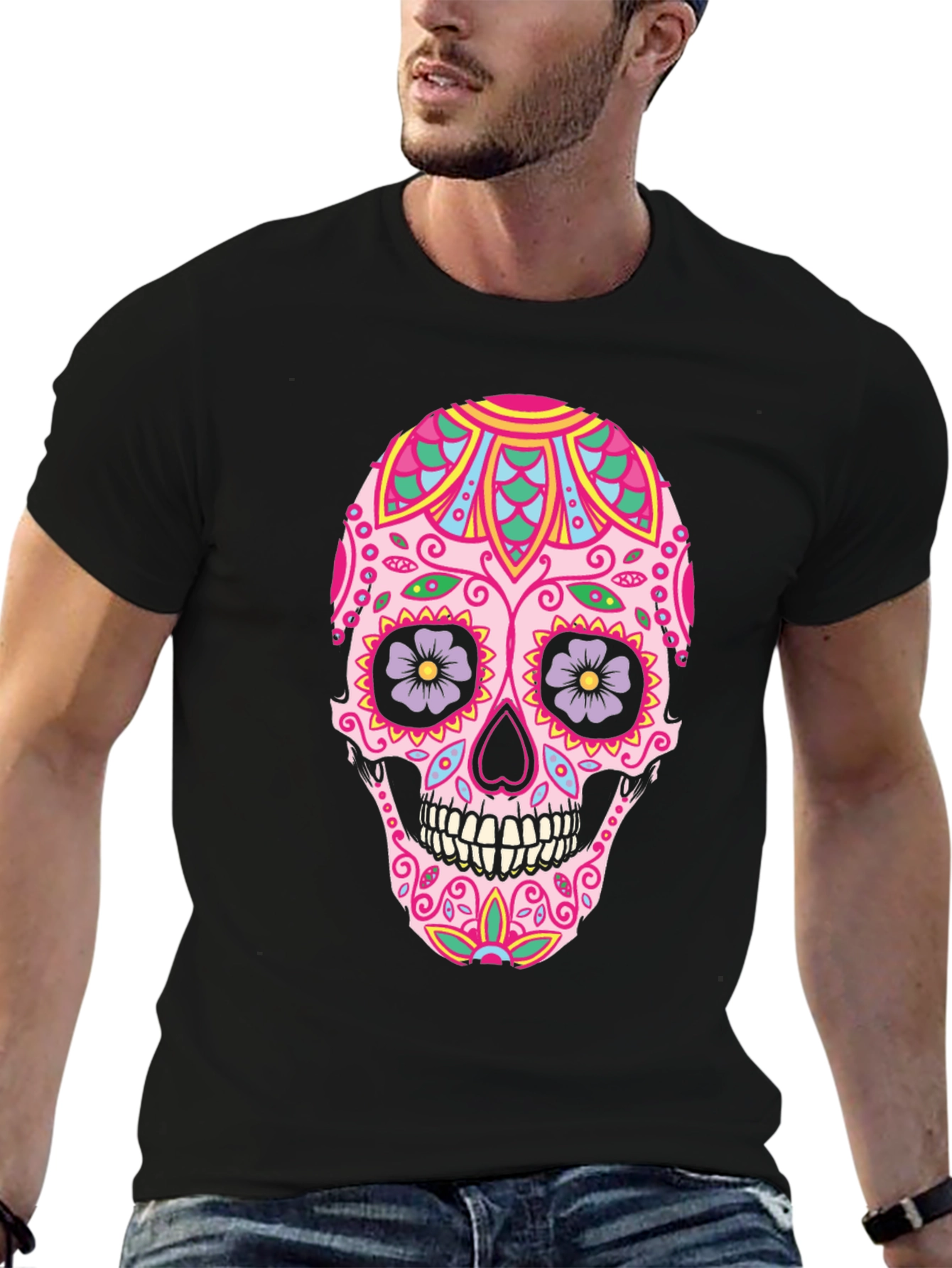 Sugar Skull Graphic Tee - Day of the Dead