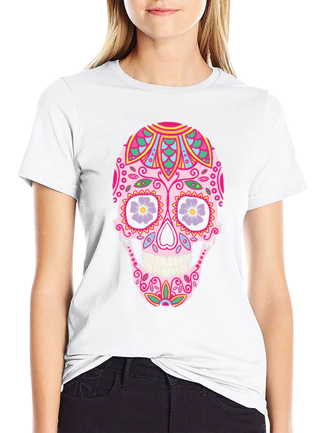Sugar Skull Graphic Tee - Day of the Dead
