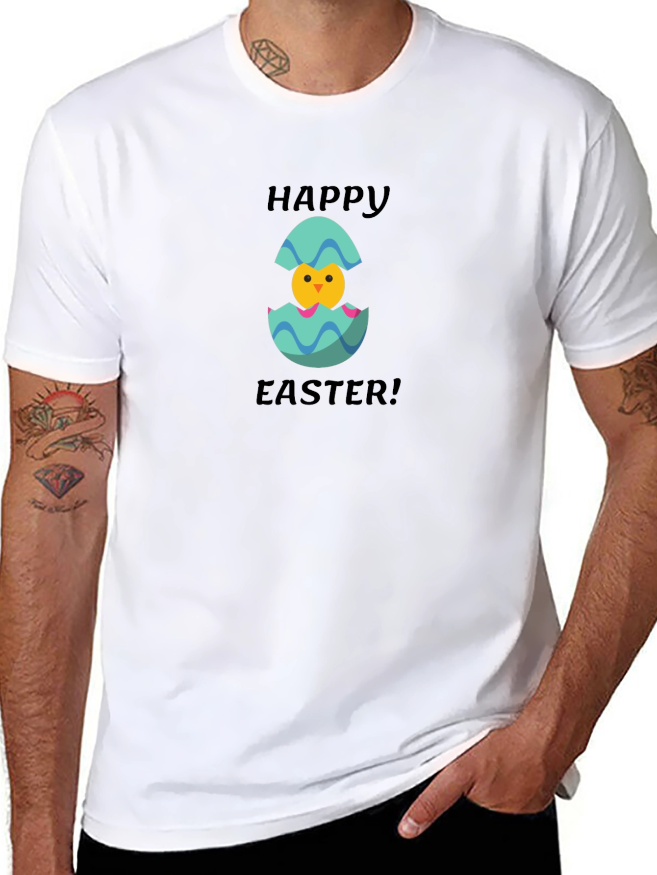 Happy Easter Chick Tee - Cute Easter T-Shirt