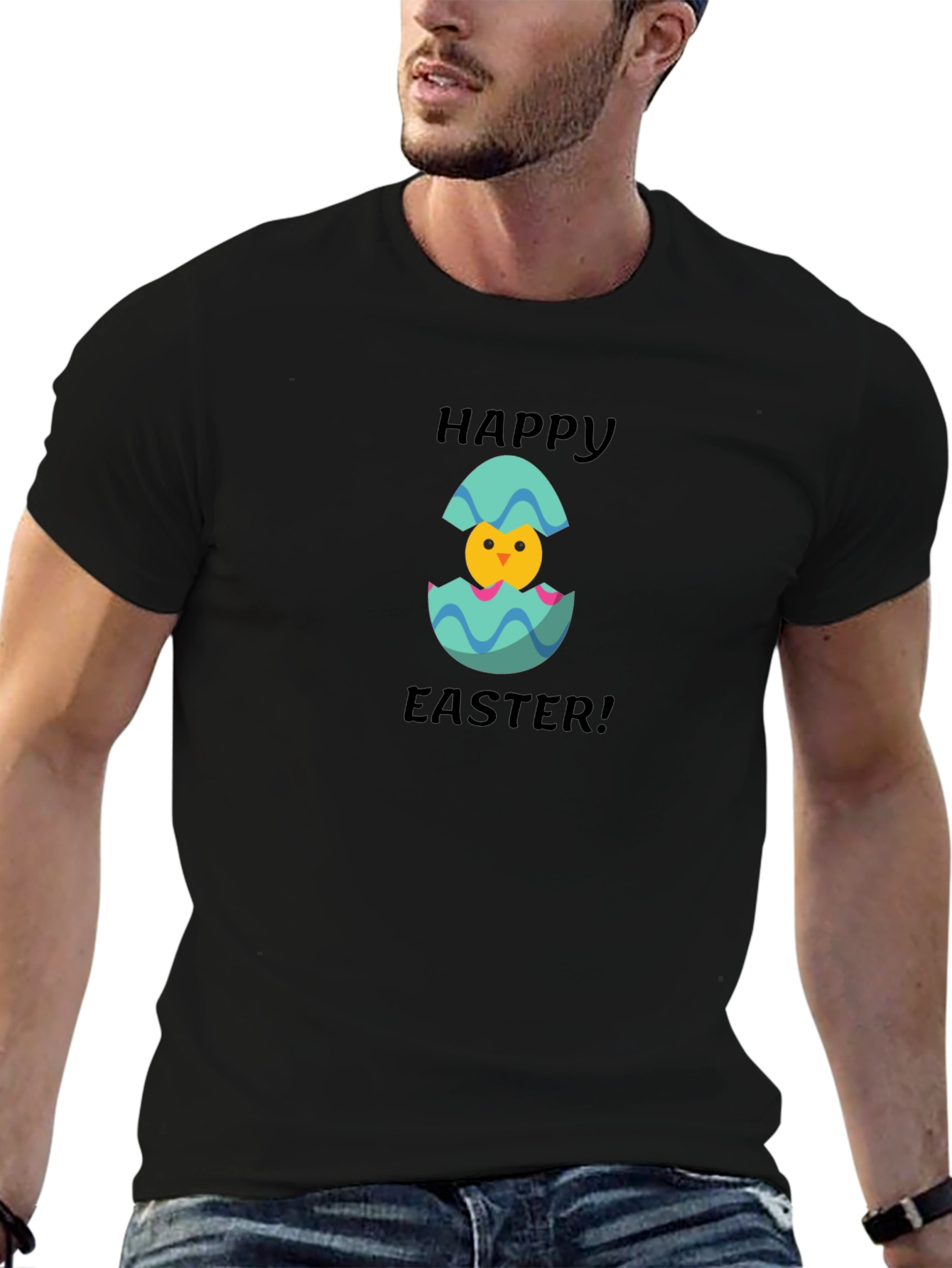 Happy Easter Chick Tee - Cute Easter T-Shirt