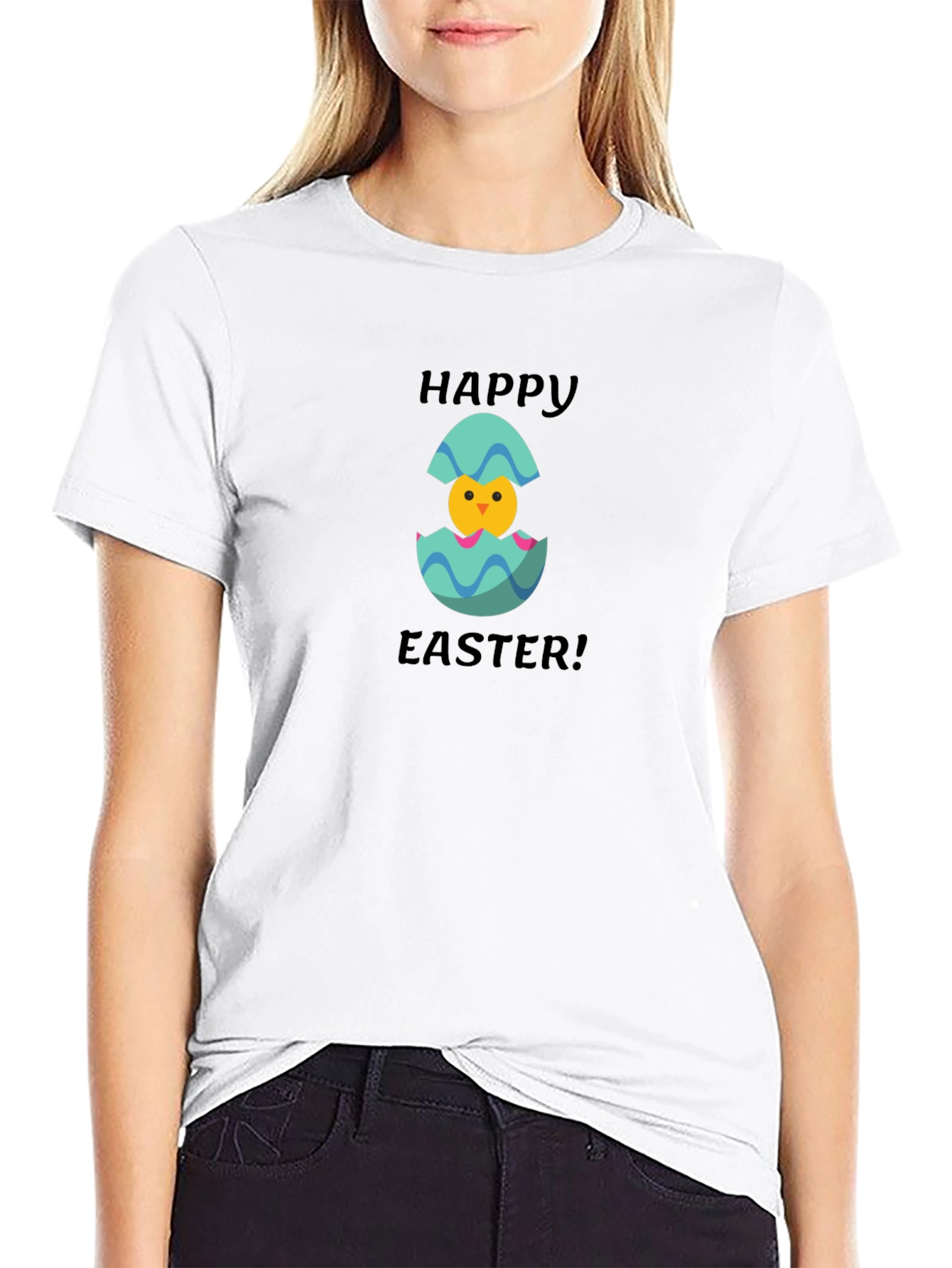 Happy Easter Chick Tee - Cute Easter T-Shirt