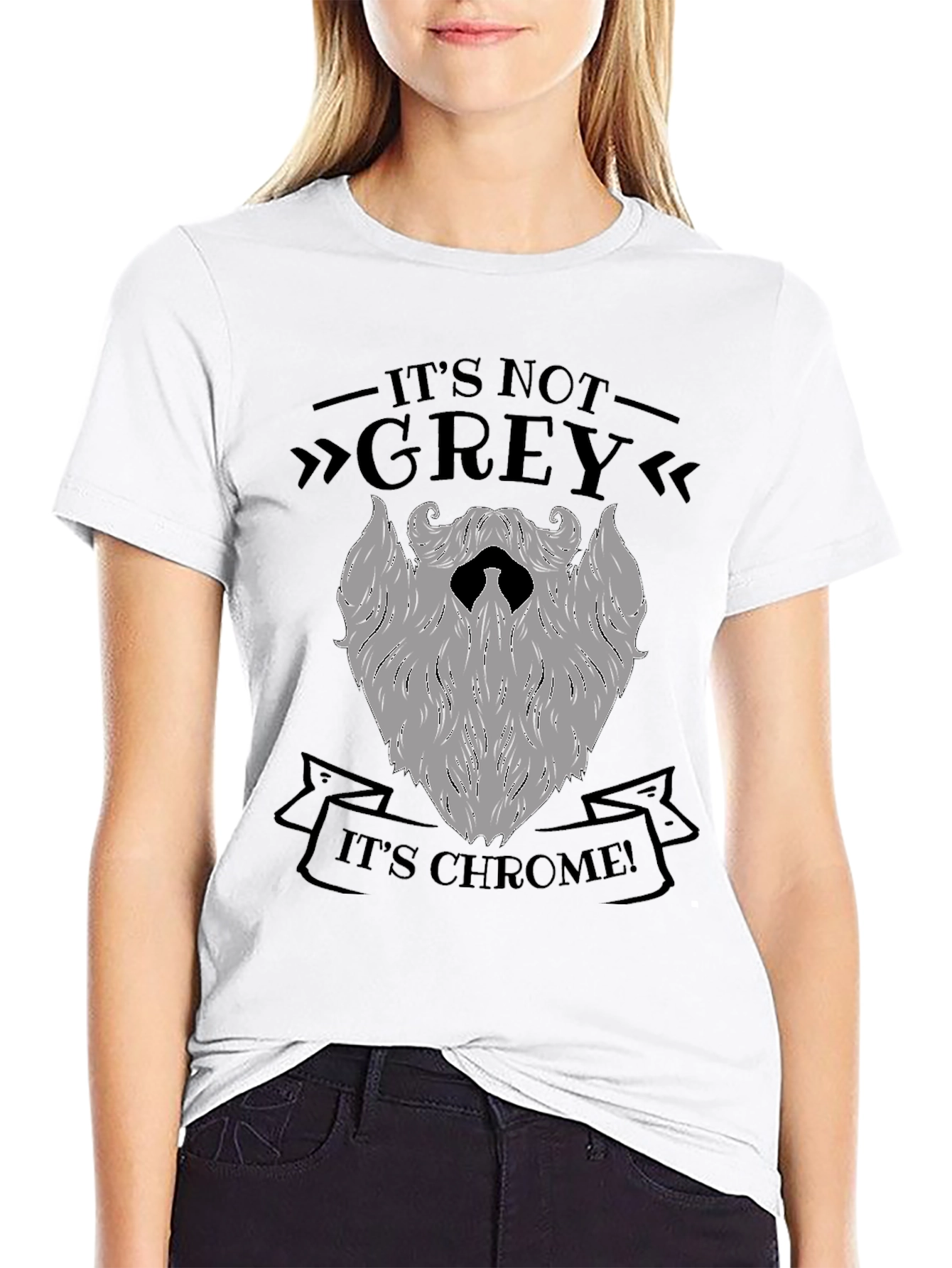 Its Chrome Not Grey T-Shirt - Mens Novelty Tee
