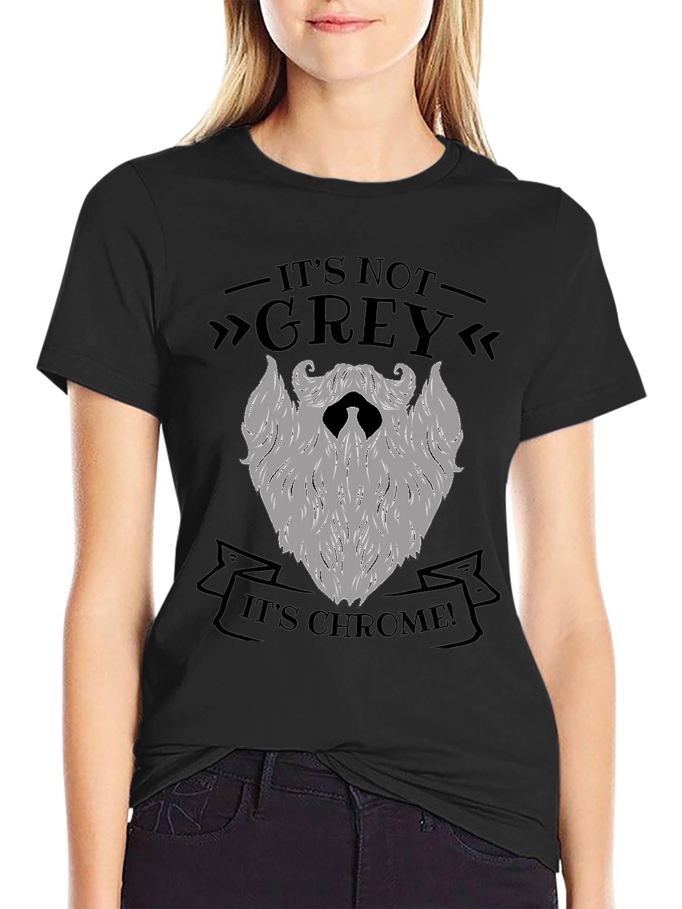 Its Chrome Not Grey T-Shirt - Mens Novelty Tee