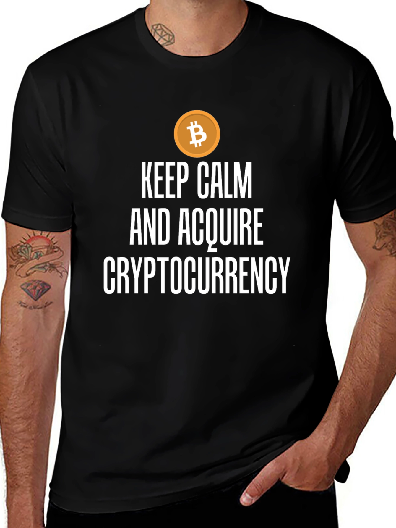 Keep Calm Acquire Cryptocurrency T-Shirt