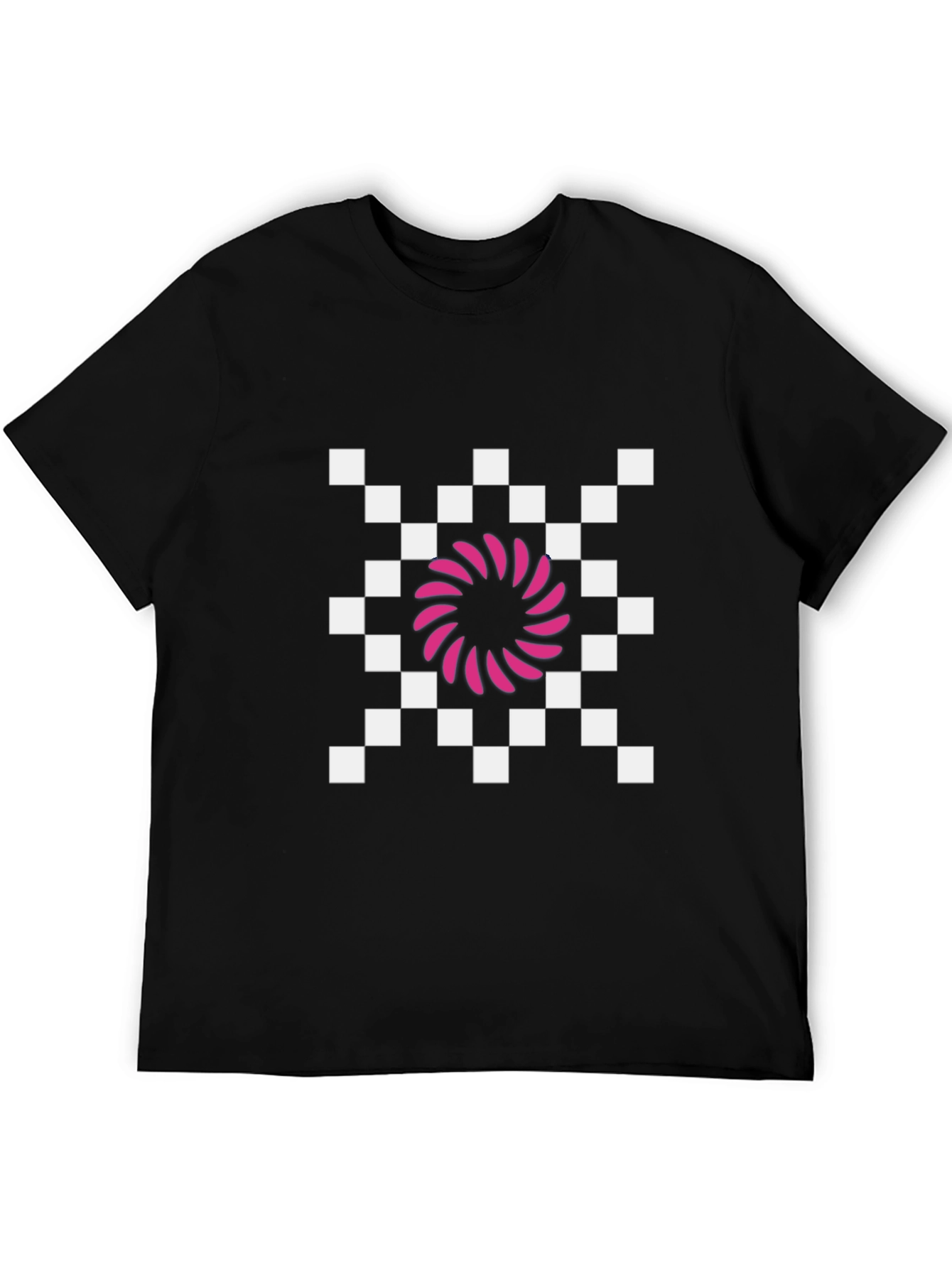 Retro Checkered Vortex T-Shirt