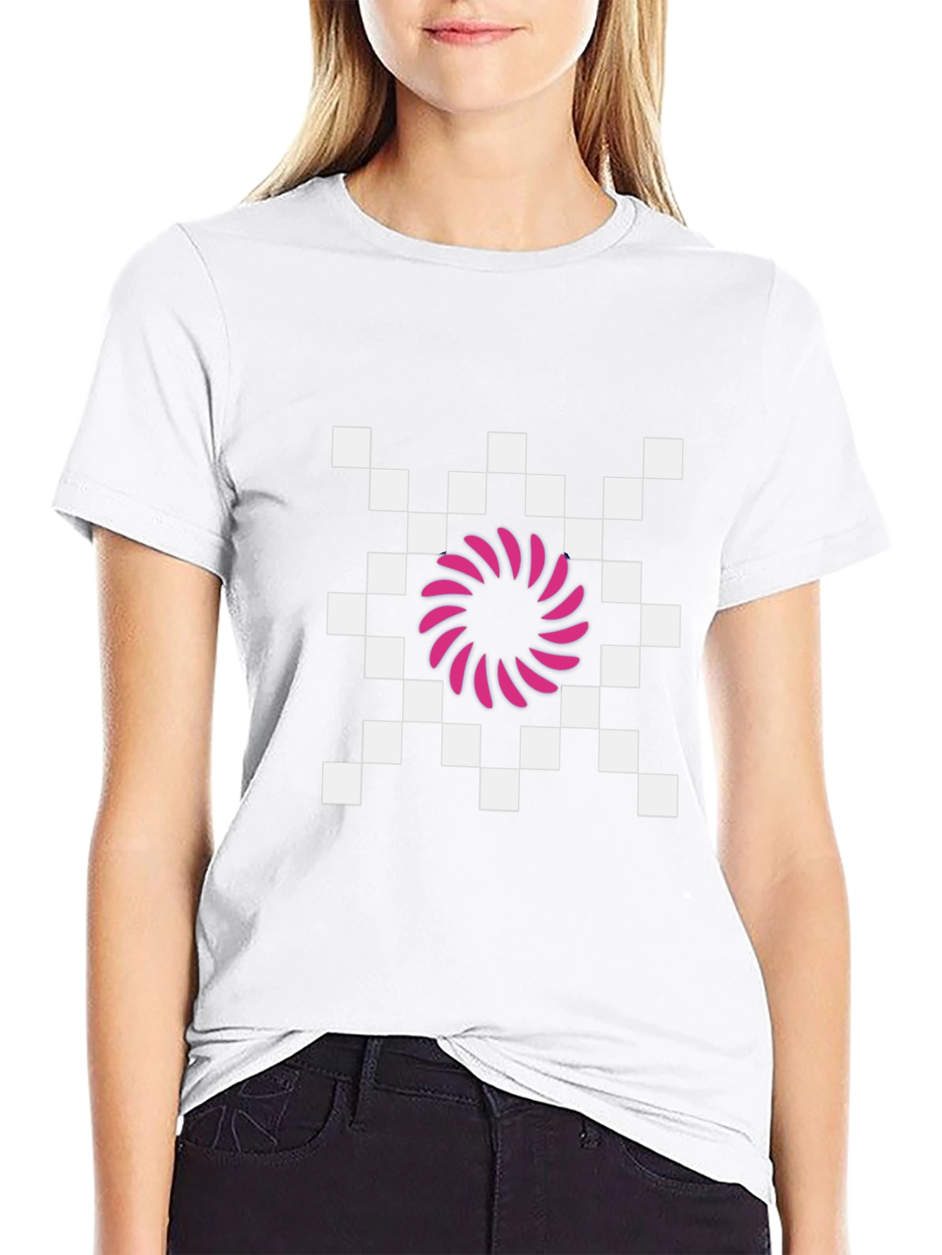 Retro Checkered Vortex T-Shirt