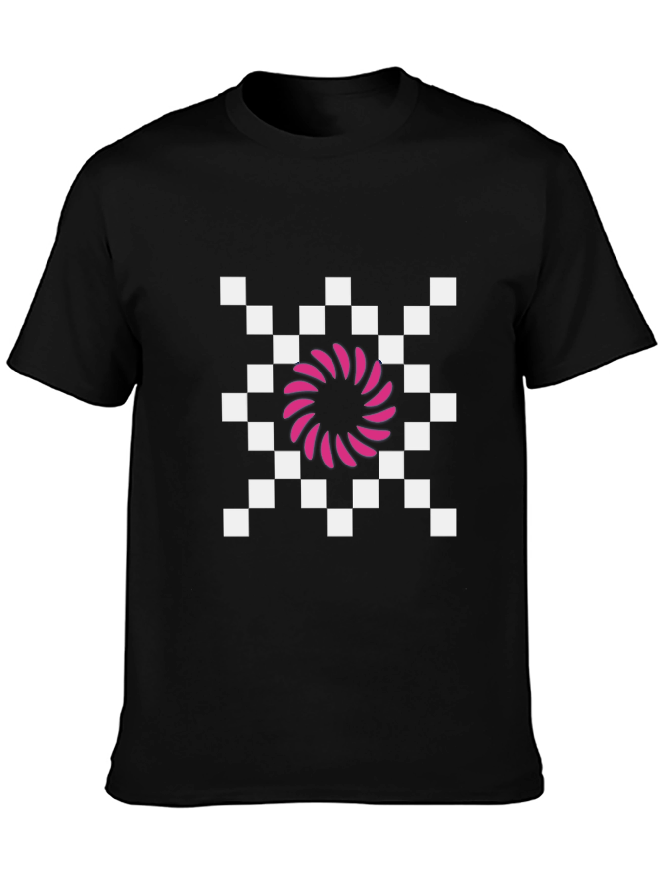 Retro Checkered Vortex T-Shirt