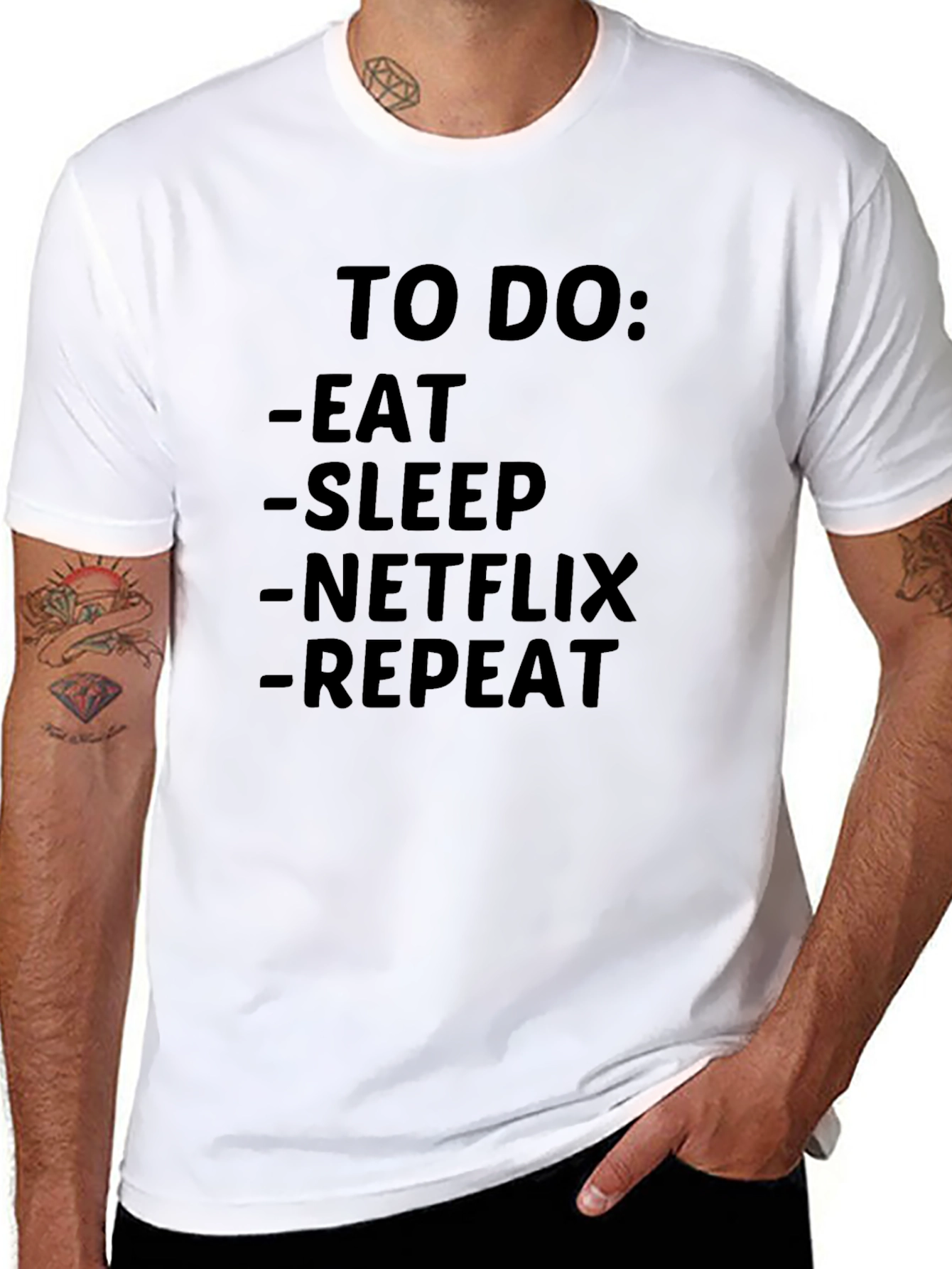 To Do: Eat Sleep Netflix Repeat T-Shirt