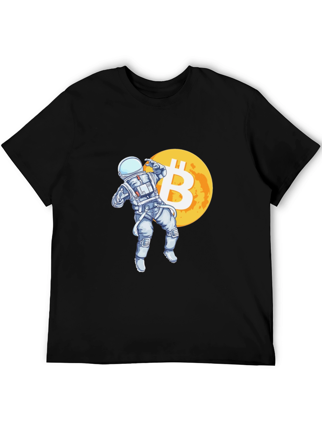 Bitcoin Astronaut T-Shirt - Crypto Moon Landing