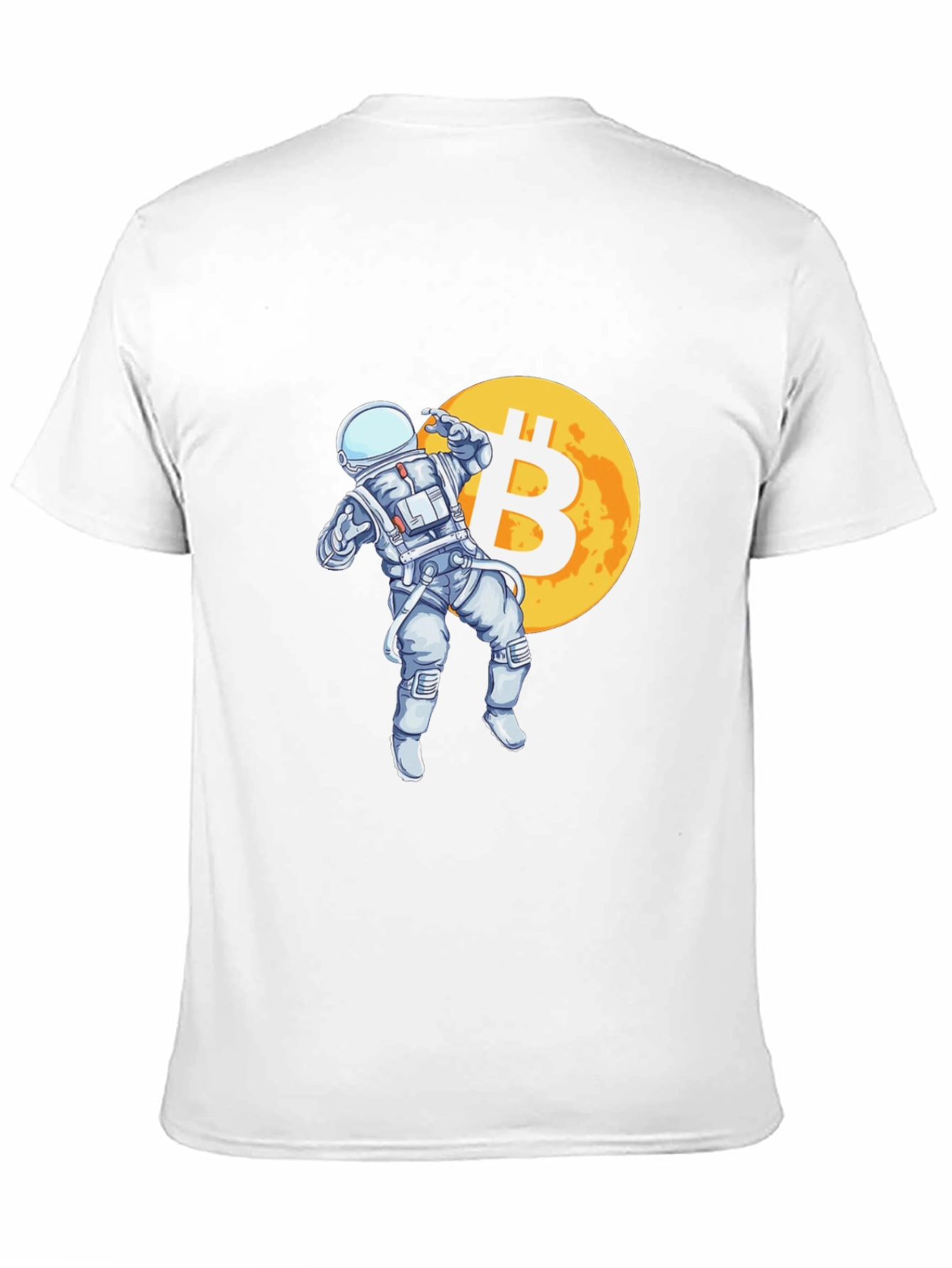 Bitcoin Astronaut T-Shirt - Crypto Moon Landing