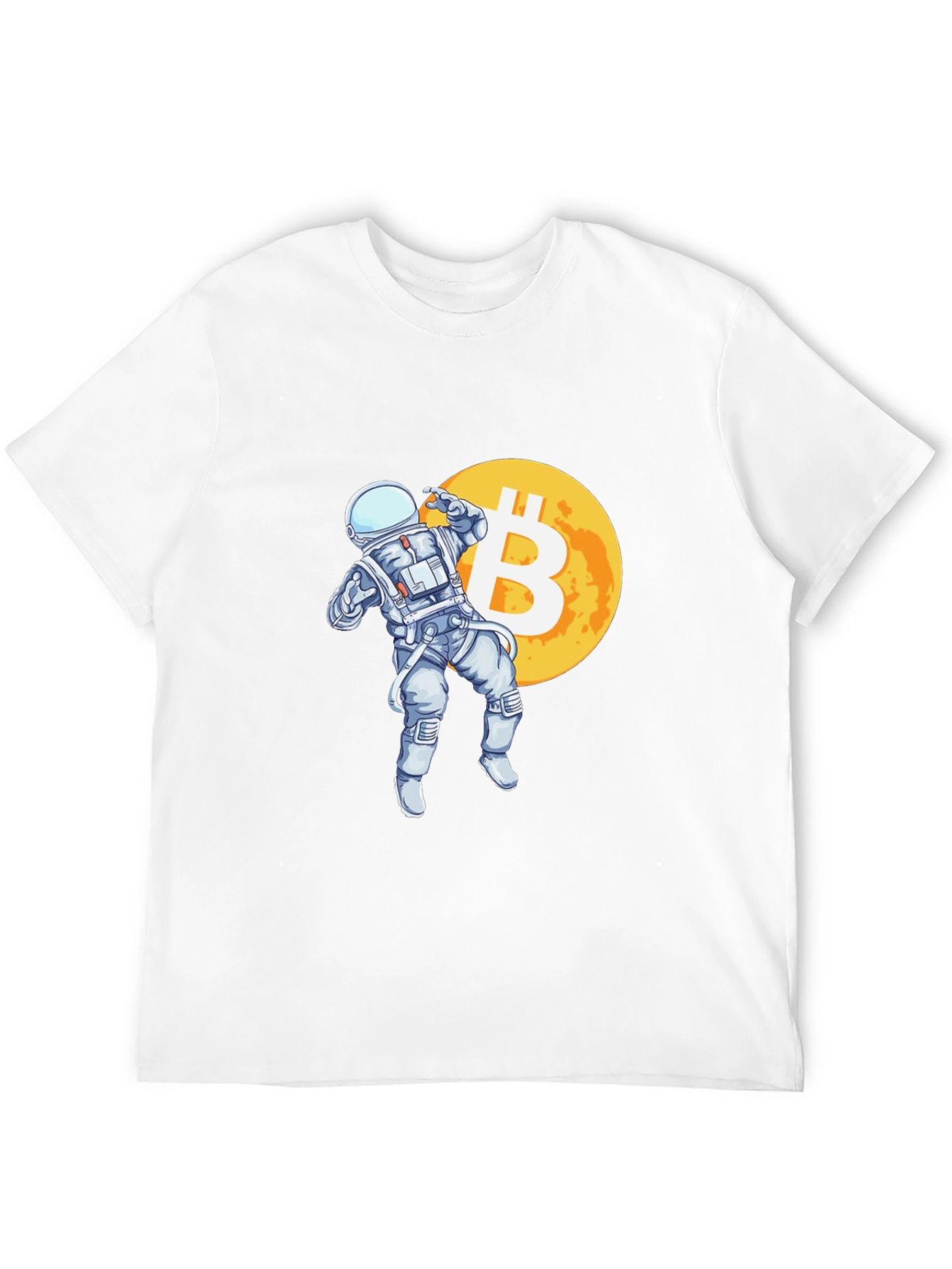 Bitcoin Astronaut T-Shirt - Crypto Moon Landing