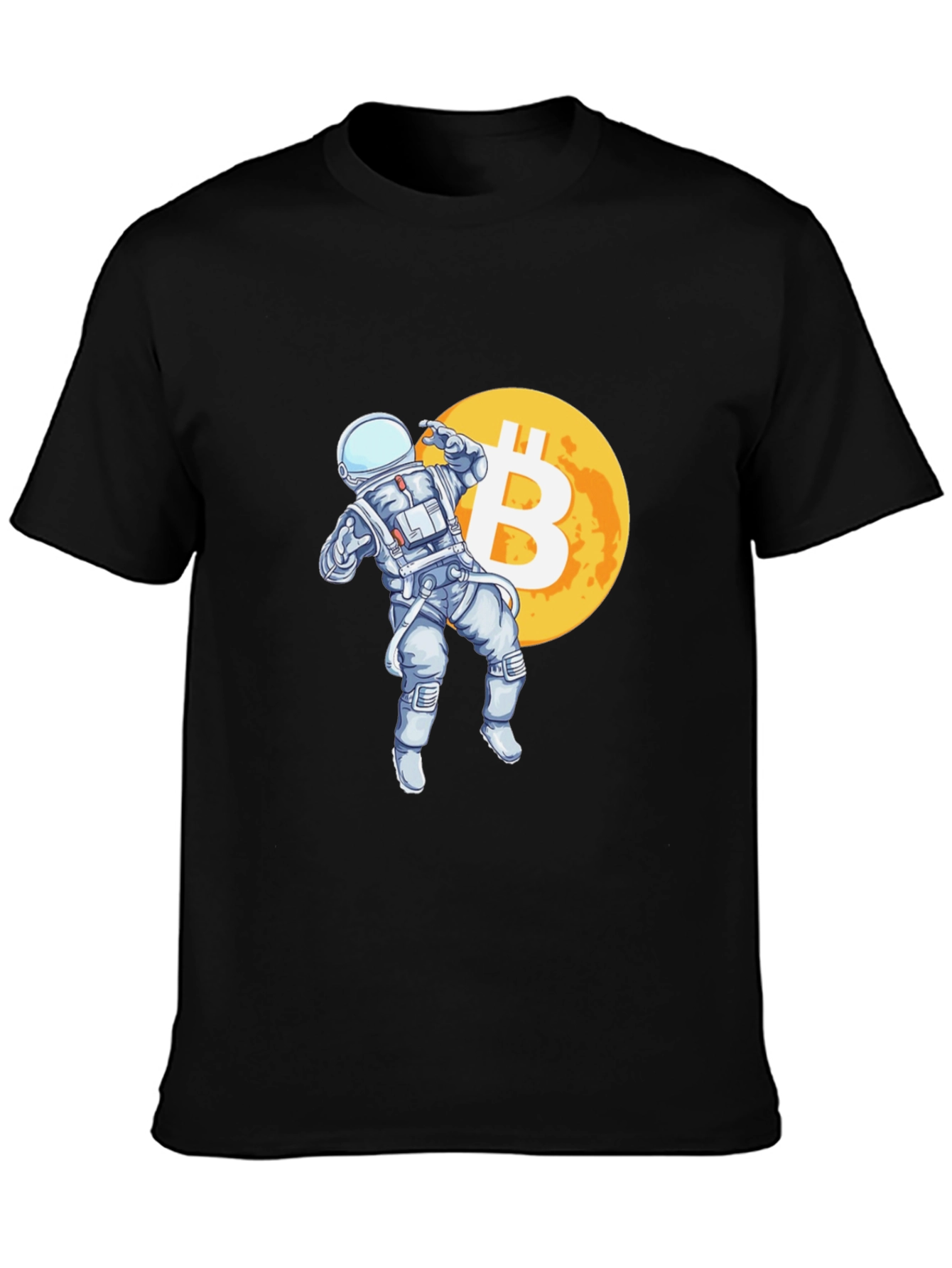Bitcoin Astronaut T-Shirt - Crypto Moon Landing