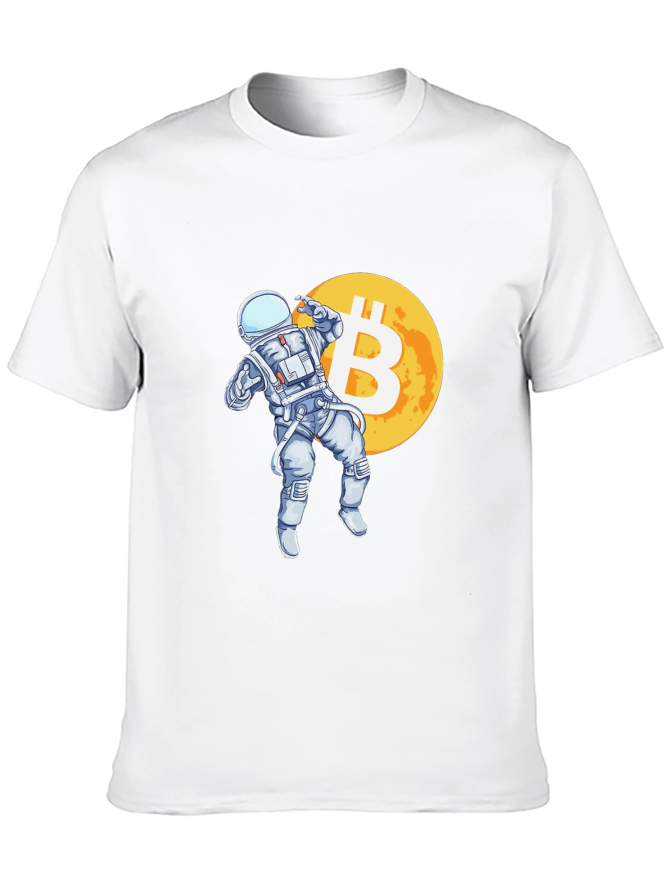 Bitcoin Astronaut T-Shirt - Crypto Moon Landing