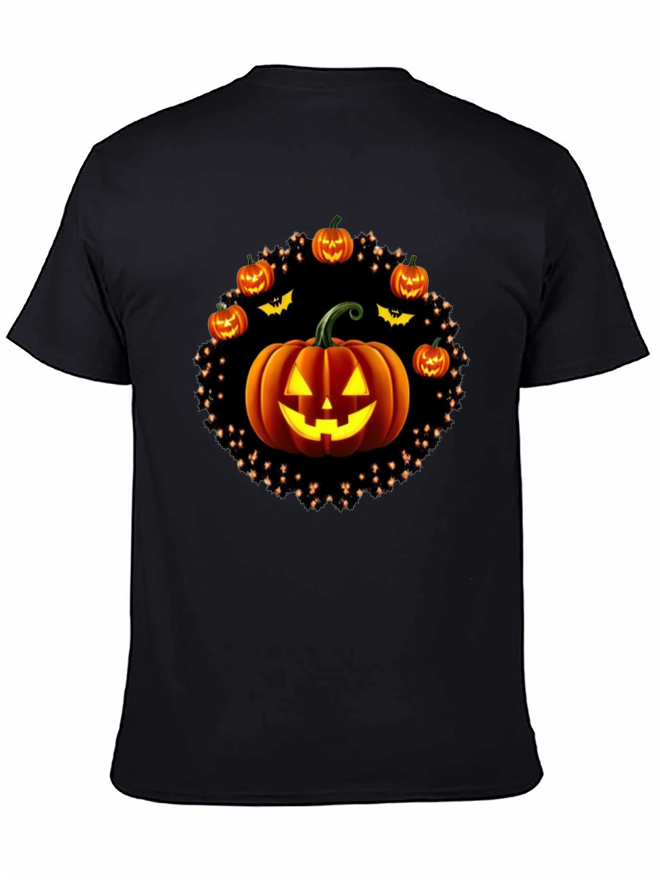 Halloween Pumpkin Graphic Tee - Spooky Season Shirt