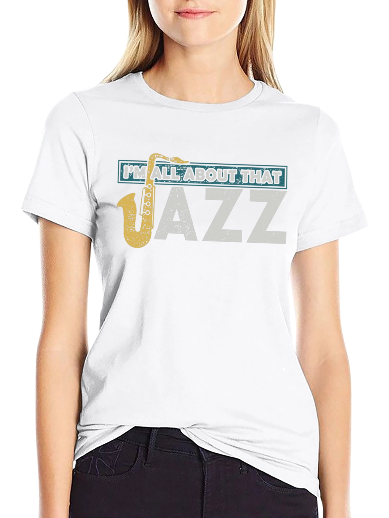 Im All About That Jazz Saxophone Black T-Shirt