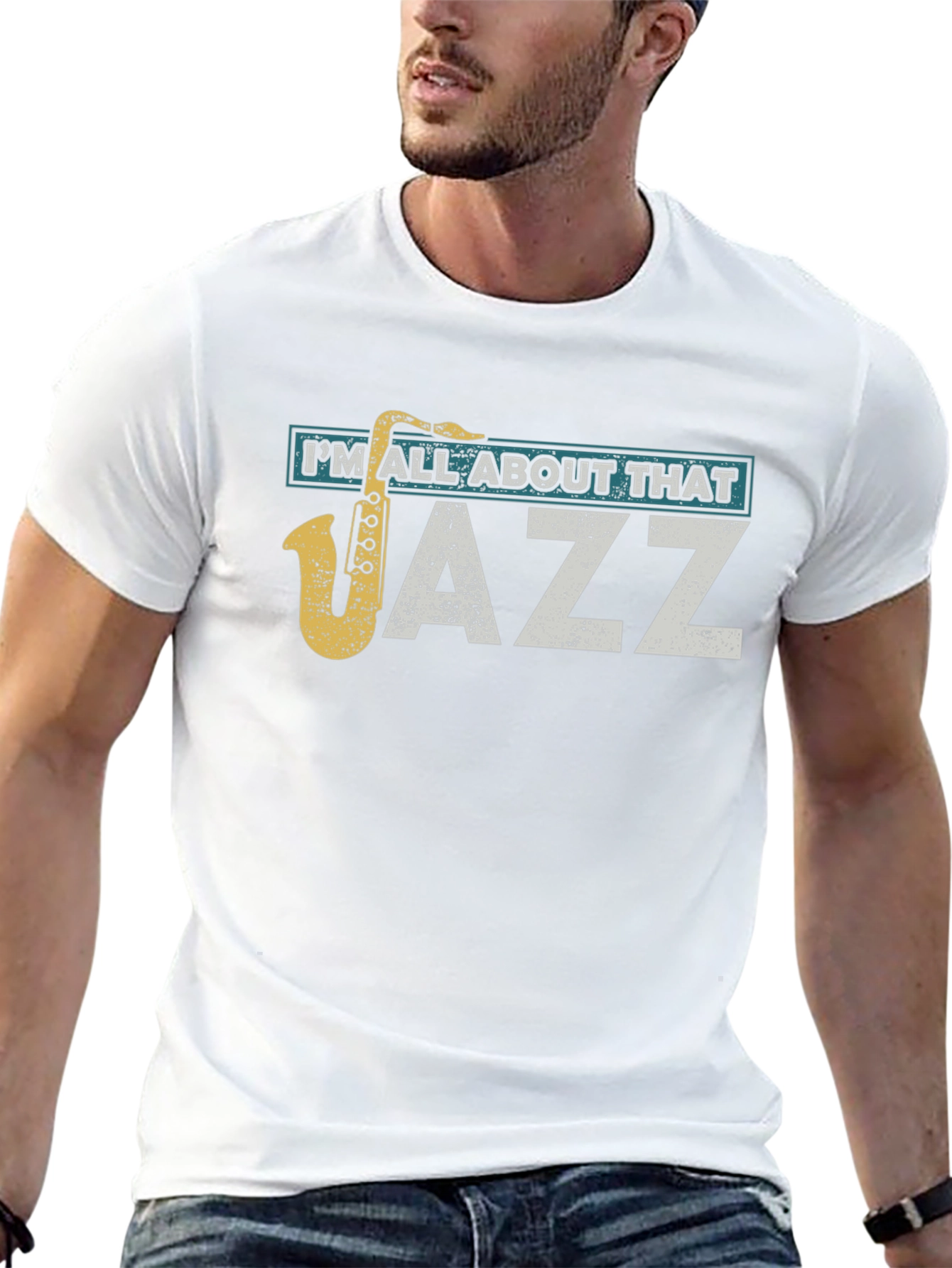 Im All About That Jazz Saxophone Black T-Shirt