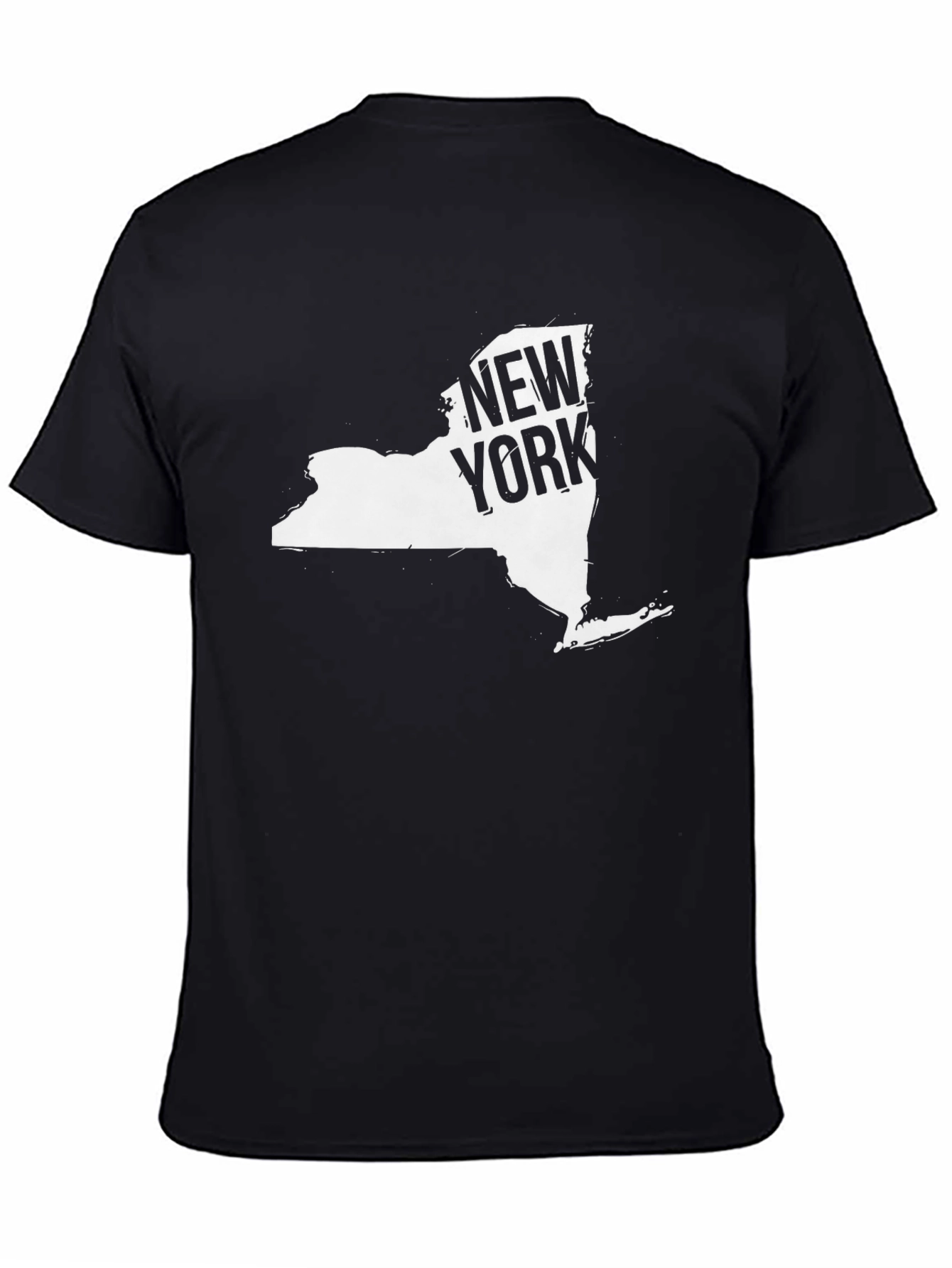 New York State Outline T-Shirt - Black
