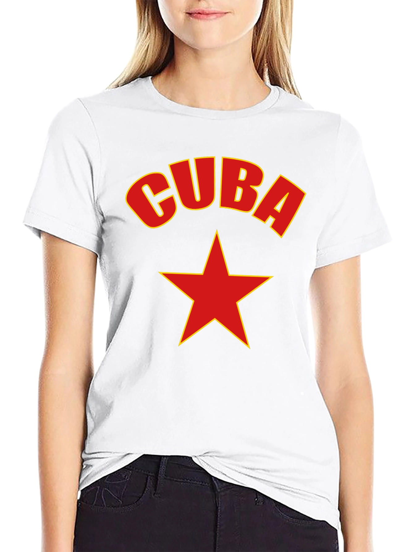 Cuba Star Graphic Tee - Black