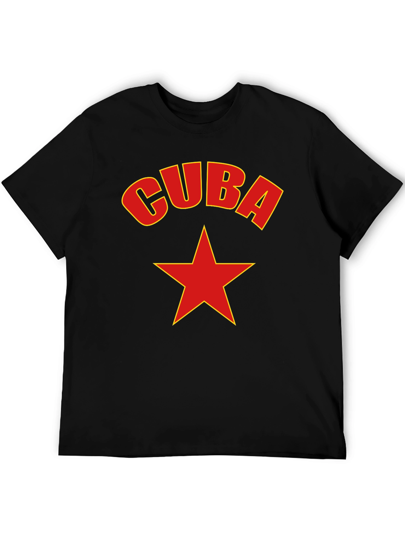 Cuba Star Graphic Tee - Black