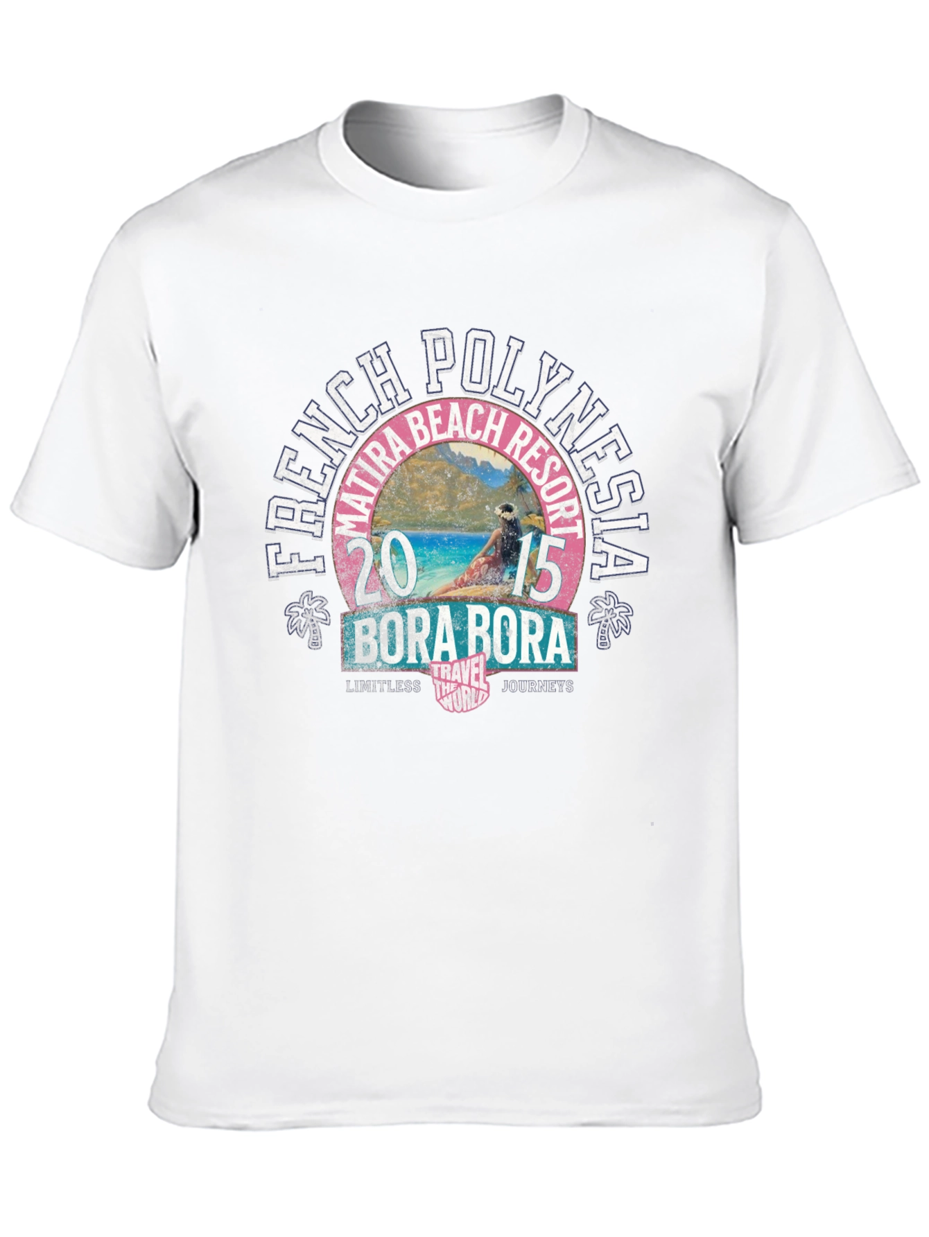 French Polynesia Bora Bora 2015 Black T-Shirt