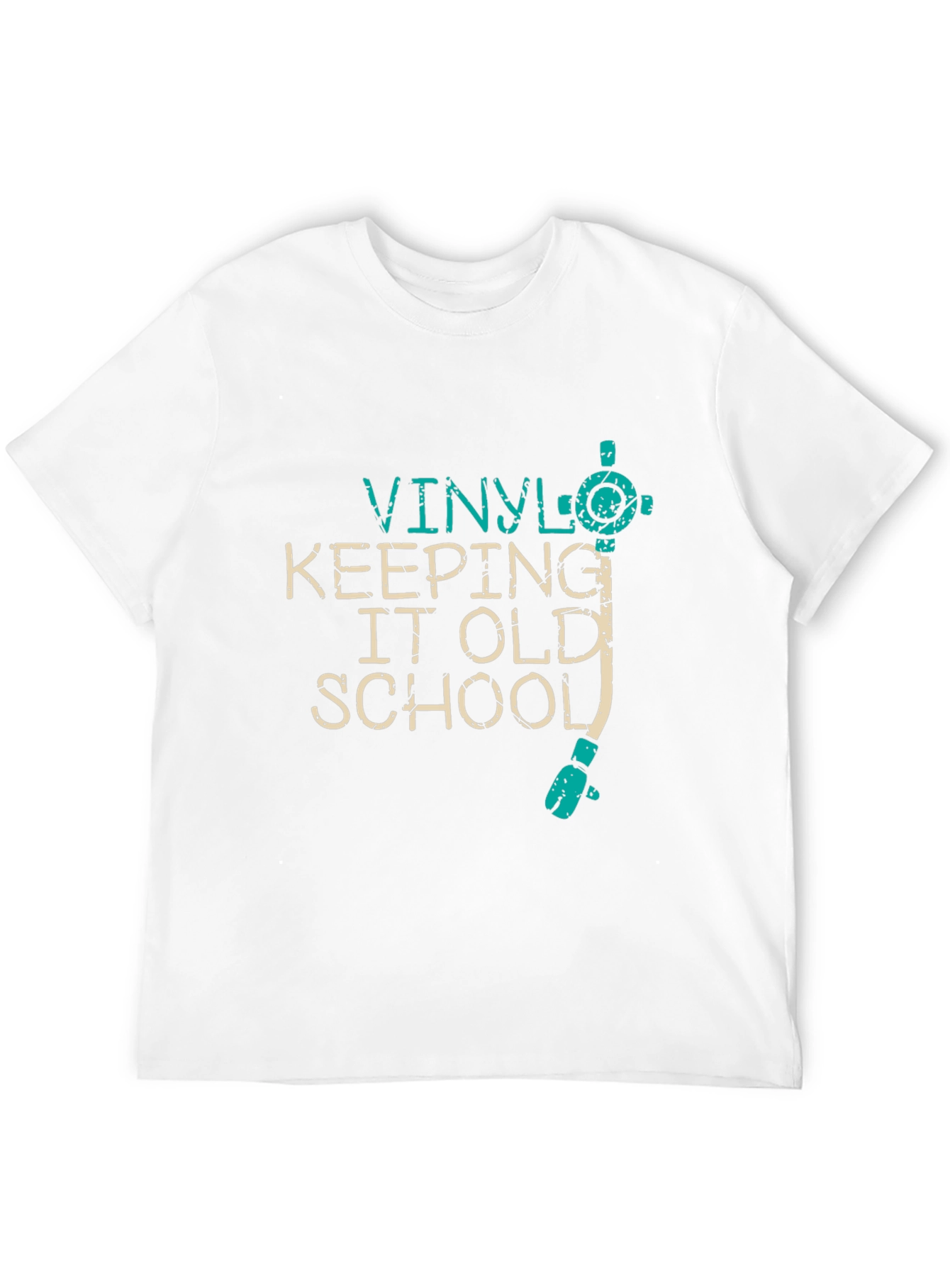 Vinyl Keeping It Old School Black T-Shirt