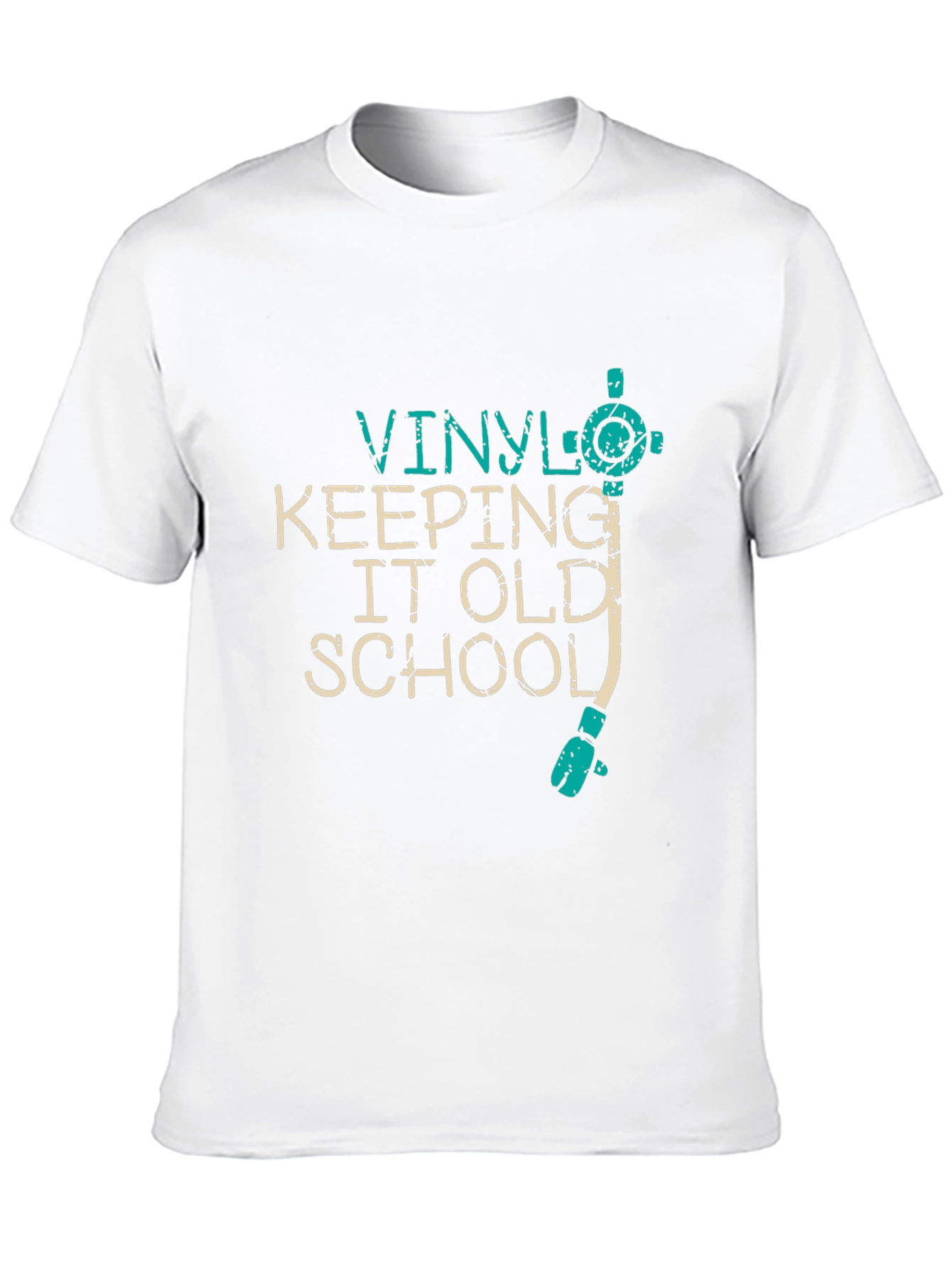 Vinyl Keeping It Old School Black T-Shirt